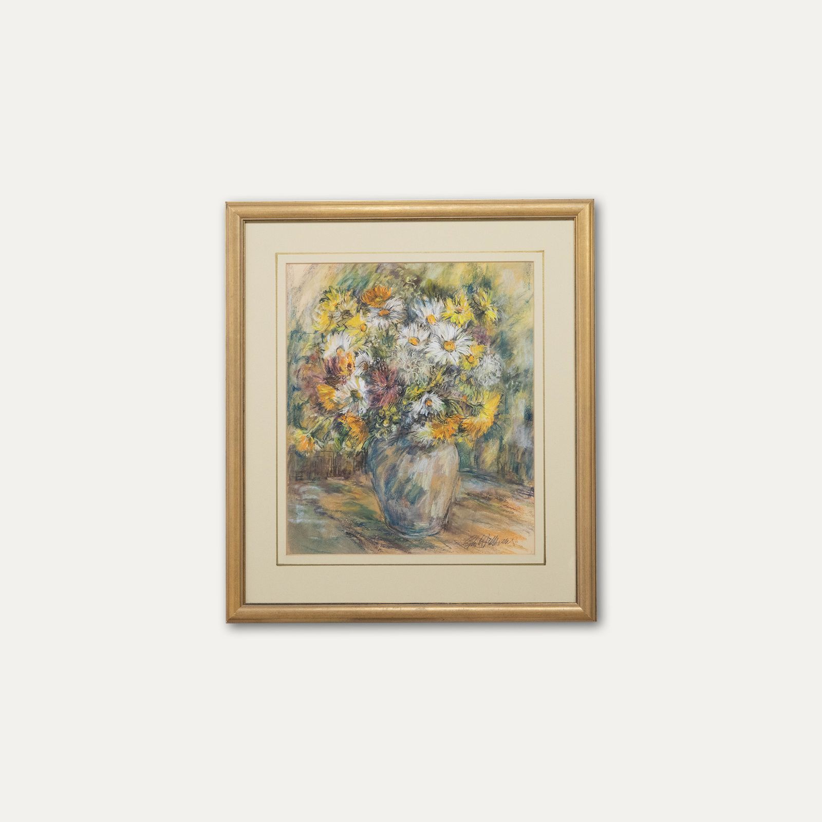 Glo Williams (B.1940) Contemporary Pastel, Bouquet Of Flowers photo buy