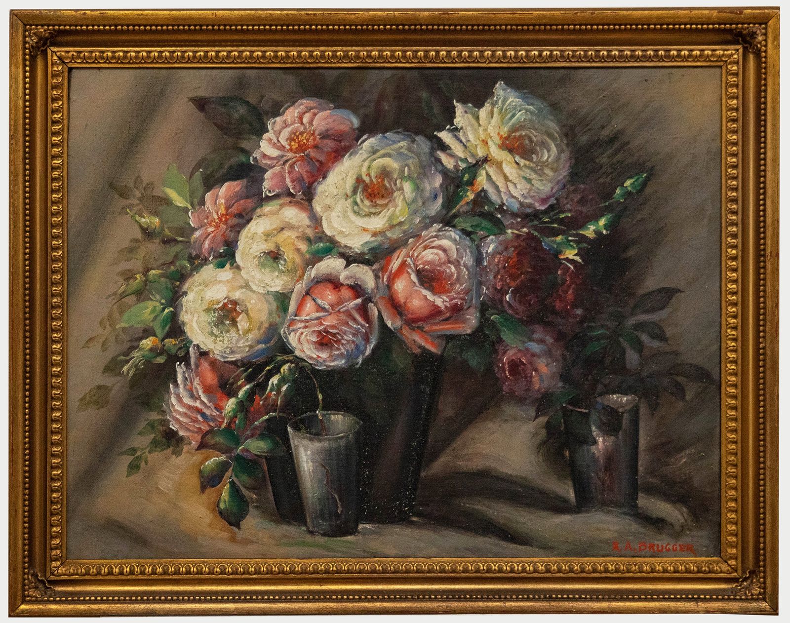 R. A. Brugger 20th Century Oil, Study Of Roses