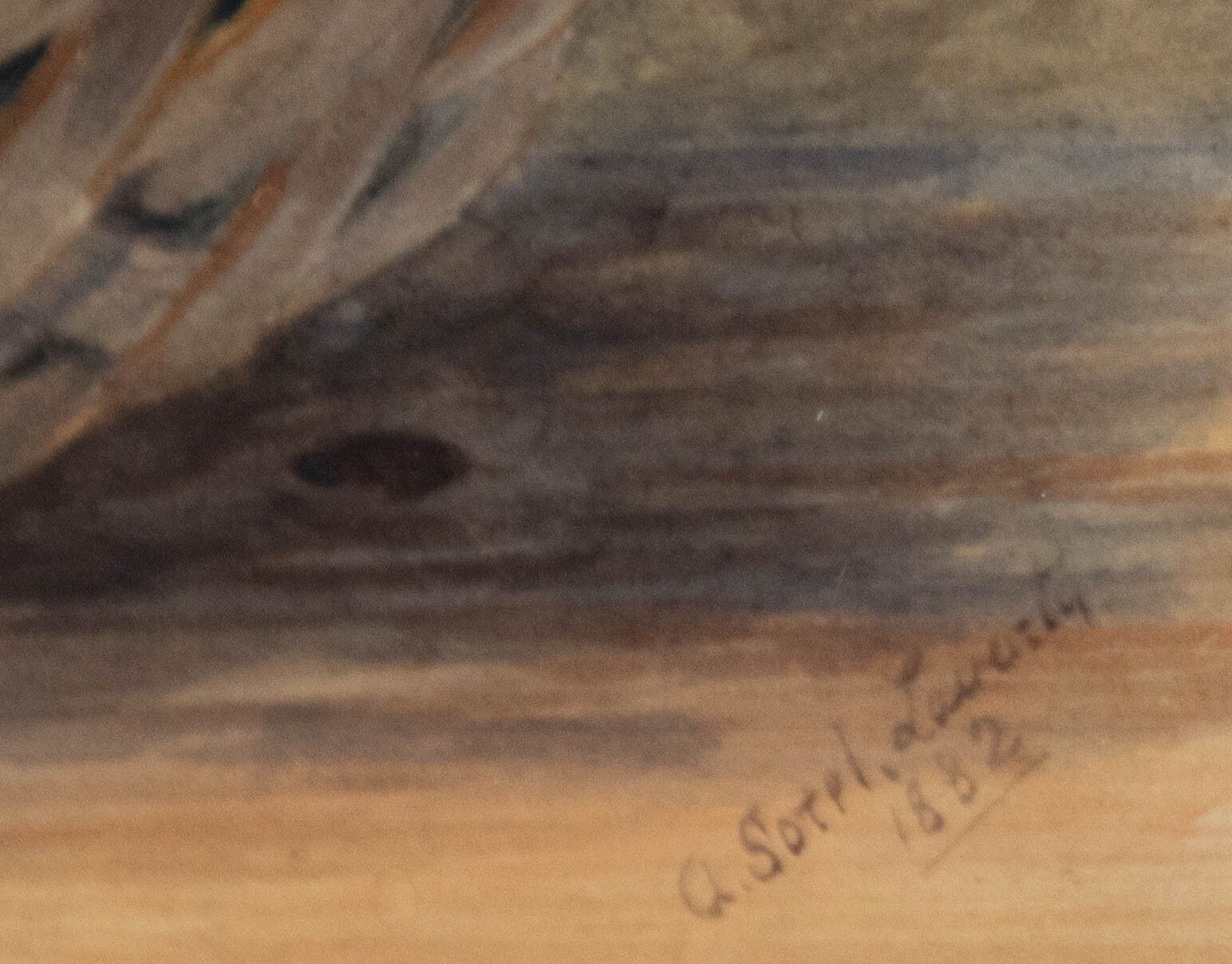 A. Sorel Laverty (Exh.1881 1897) 1882 Watercolour, Basket With Lemon photo vinterior