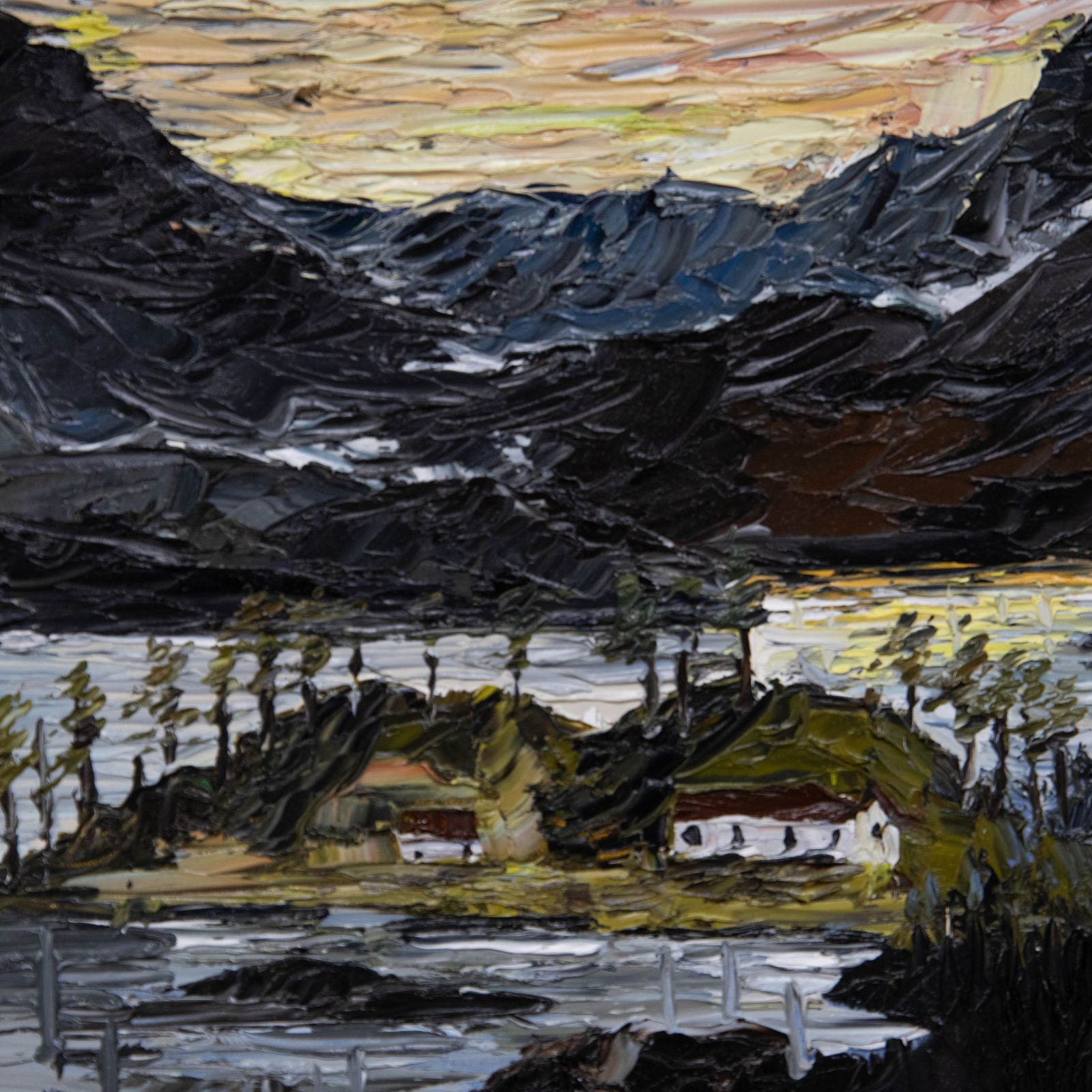 Daniel Nichols Contemporary Oil, Clouds Over The Loch photo Art