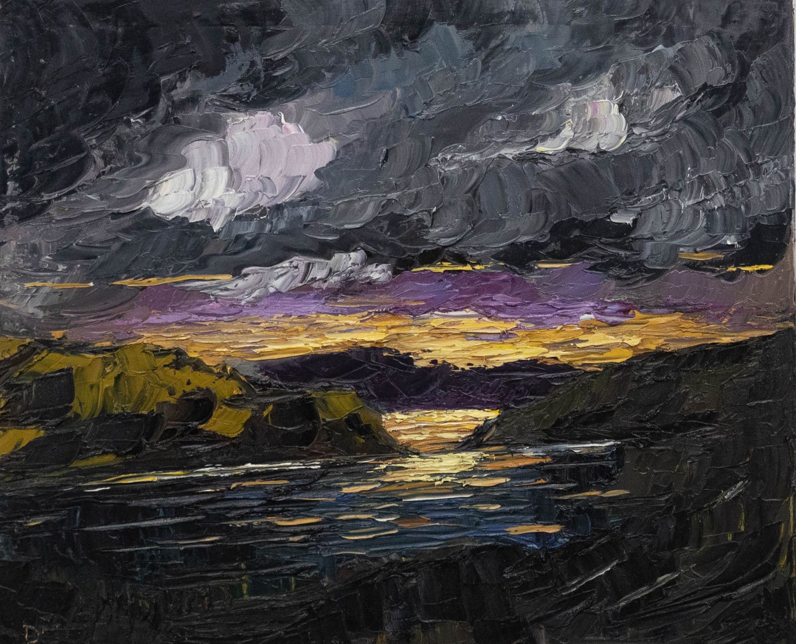 Daniel Nichols Contemporary Oil, Loch Restil