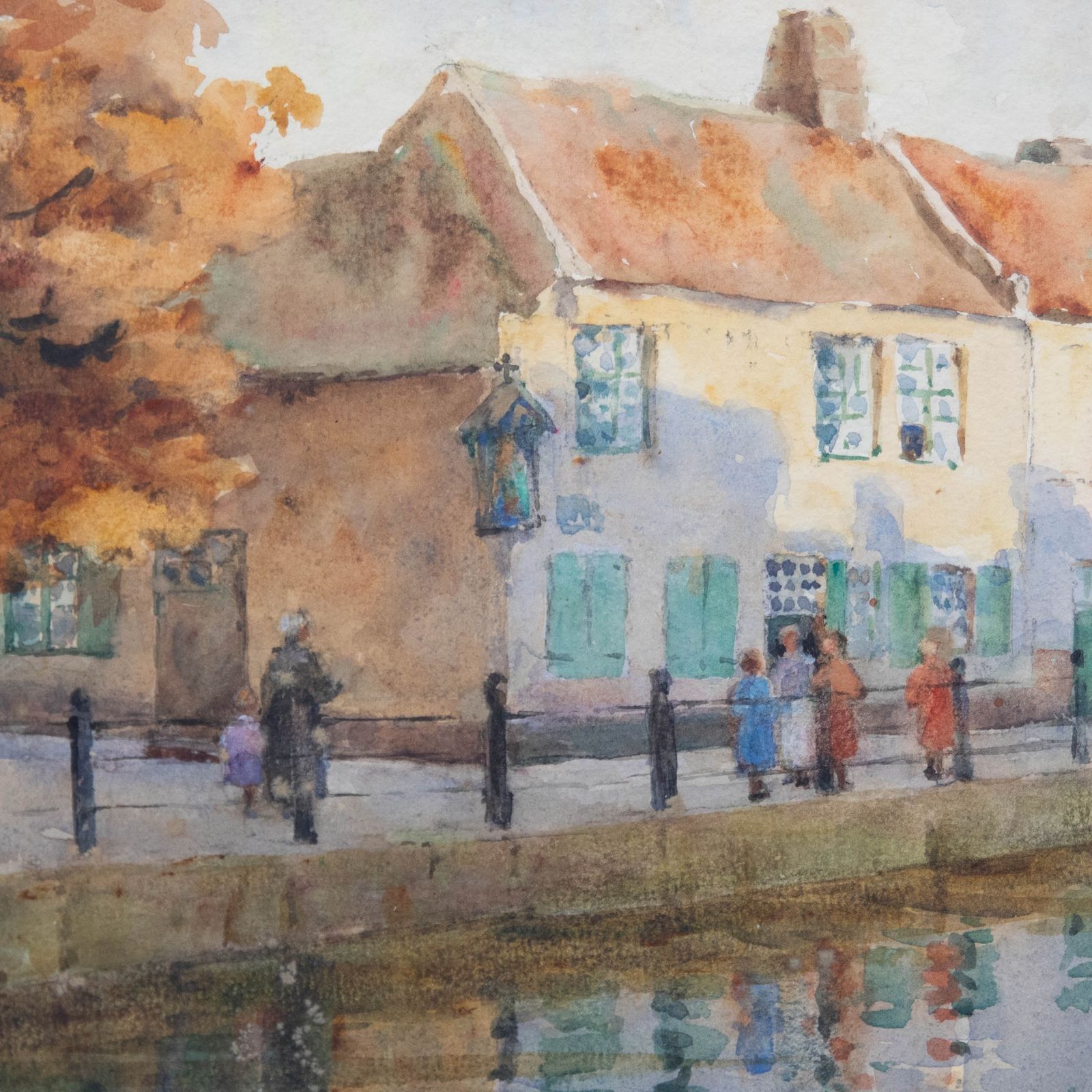Mildred Hall (1881 1955) Early 20th Century Watercolour, An Autumn Morning photo Art