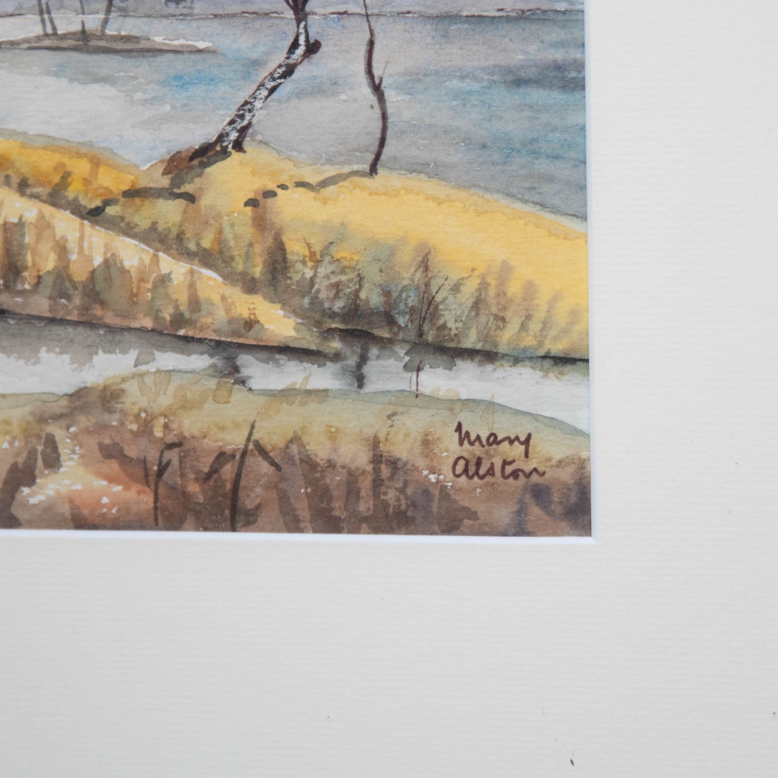 Mary Alston Framed Contemporary Watercolour, Wester Ross photo 136.0