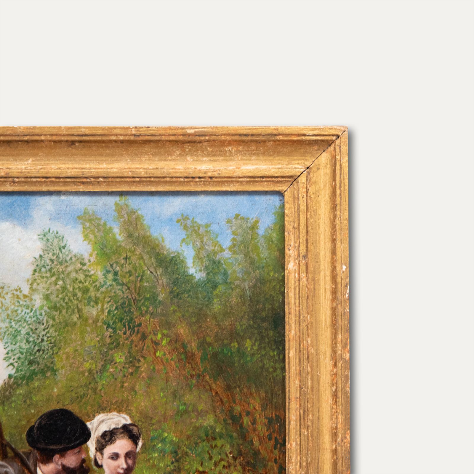 Italian School  1886 Oil Lovers At The Gate photo 208.0