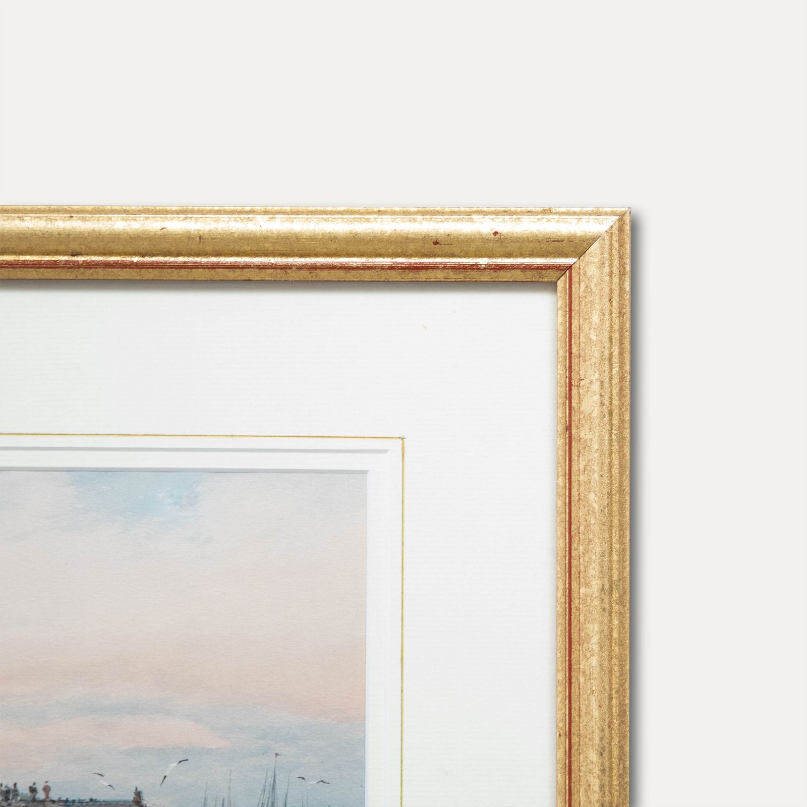 Framed Late 19th Century Watercolour Off Gorleston Pier Head photo 159.0
