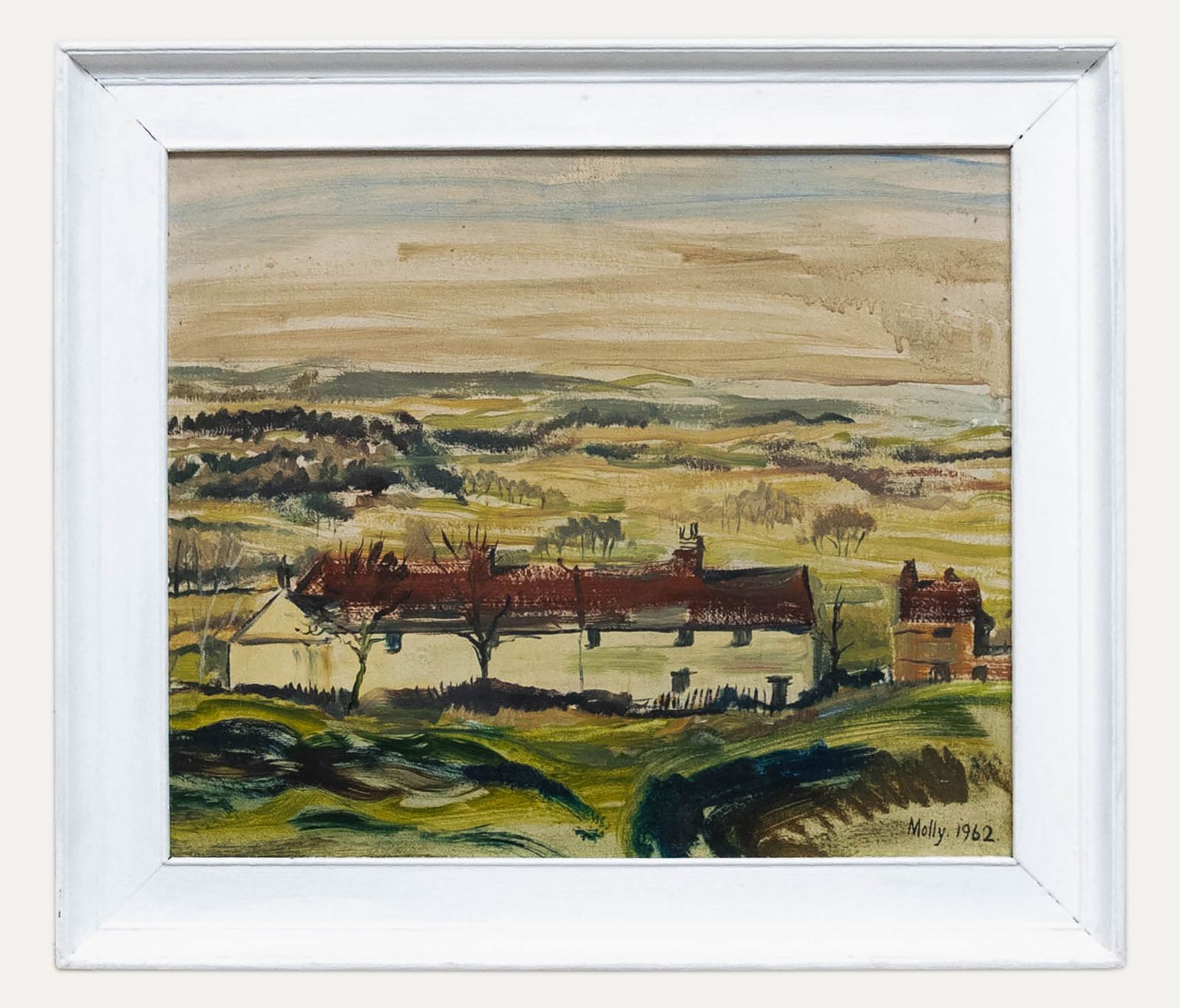 Molly Rendell 1962 Oil, The Stone Cottage