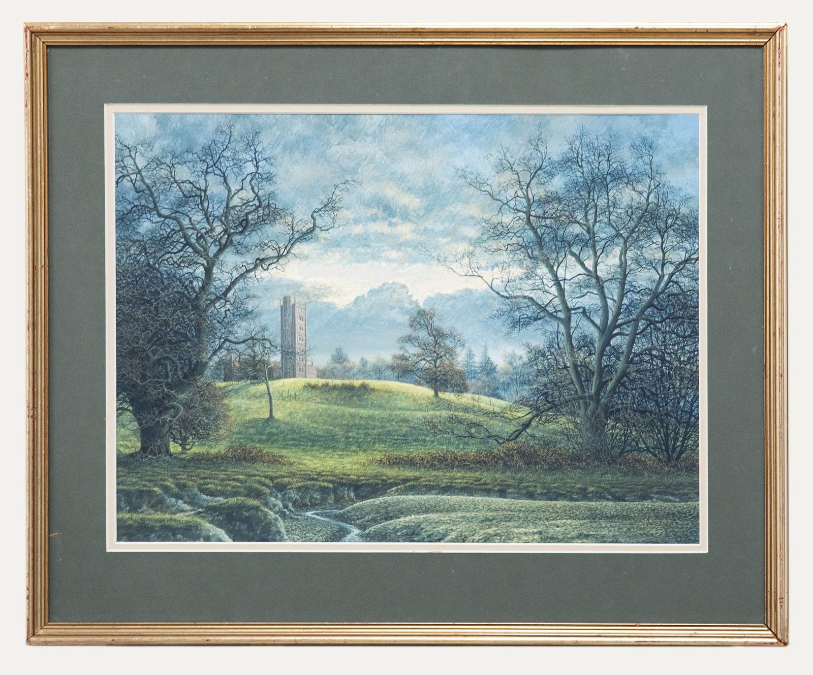 Michael John Pettersson (B.1939) Framed Watercolour, Freston Tower