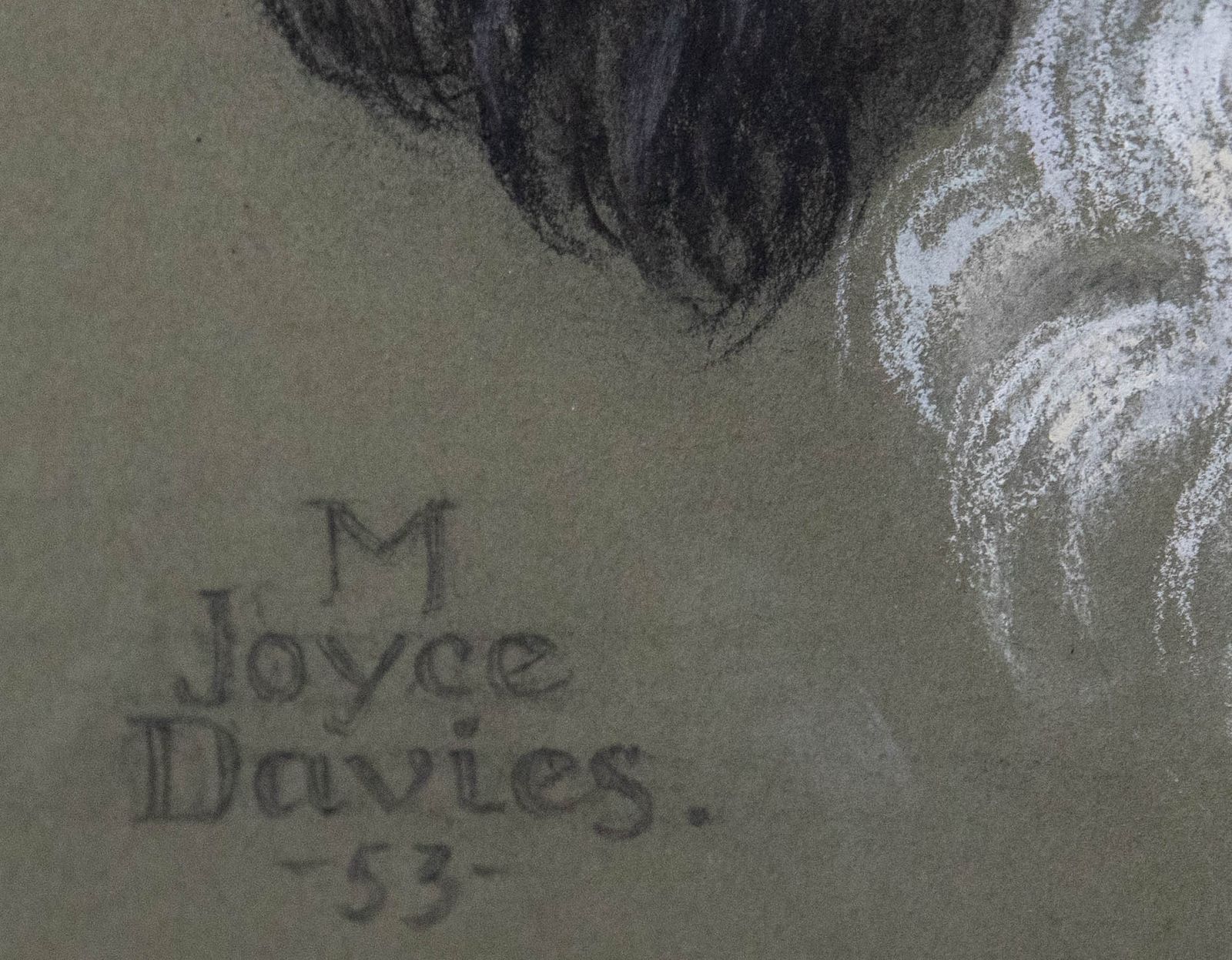 M. Joyce Davies Mid 20th Century Pastel, Portrait Of A Cavalier King Charles photo vinterior