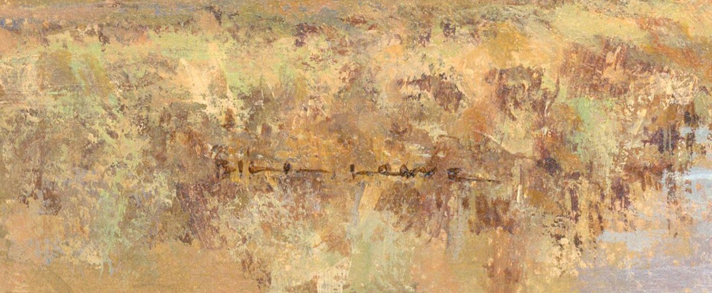 Bill Lowe (1922 2006) 20th Century Watercolour, Walking Through Fields photo for sale