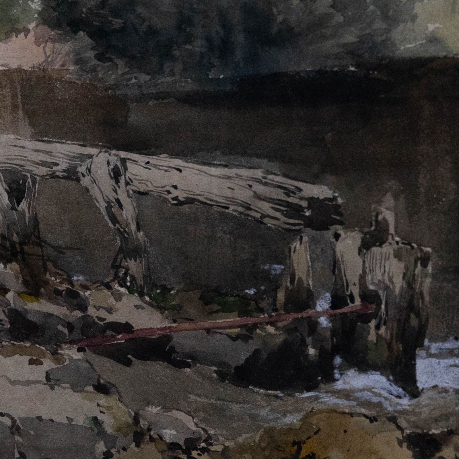 Attrib. William Collingwood Smith (1815 1887) Watercolour, River Landscape photo Art