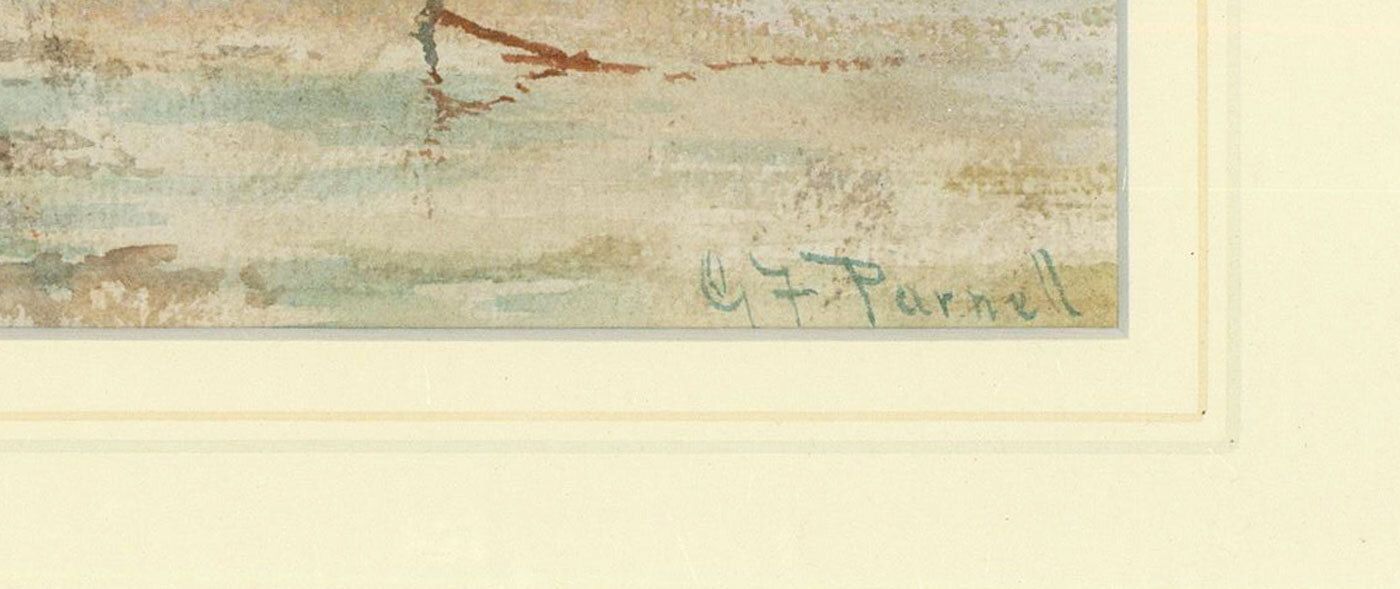 G.F. Parnell Early 20th Century Watercolour, Near Point Of Ayr photo vinterior
