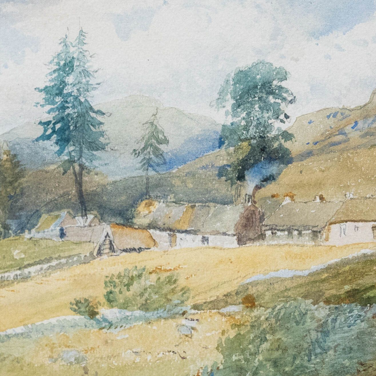 David Cox Jnr. Arws (1809 1885) Framed Watercolour, Duncraggan photo Art