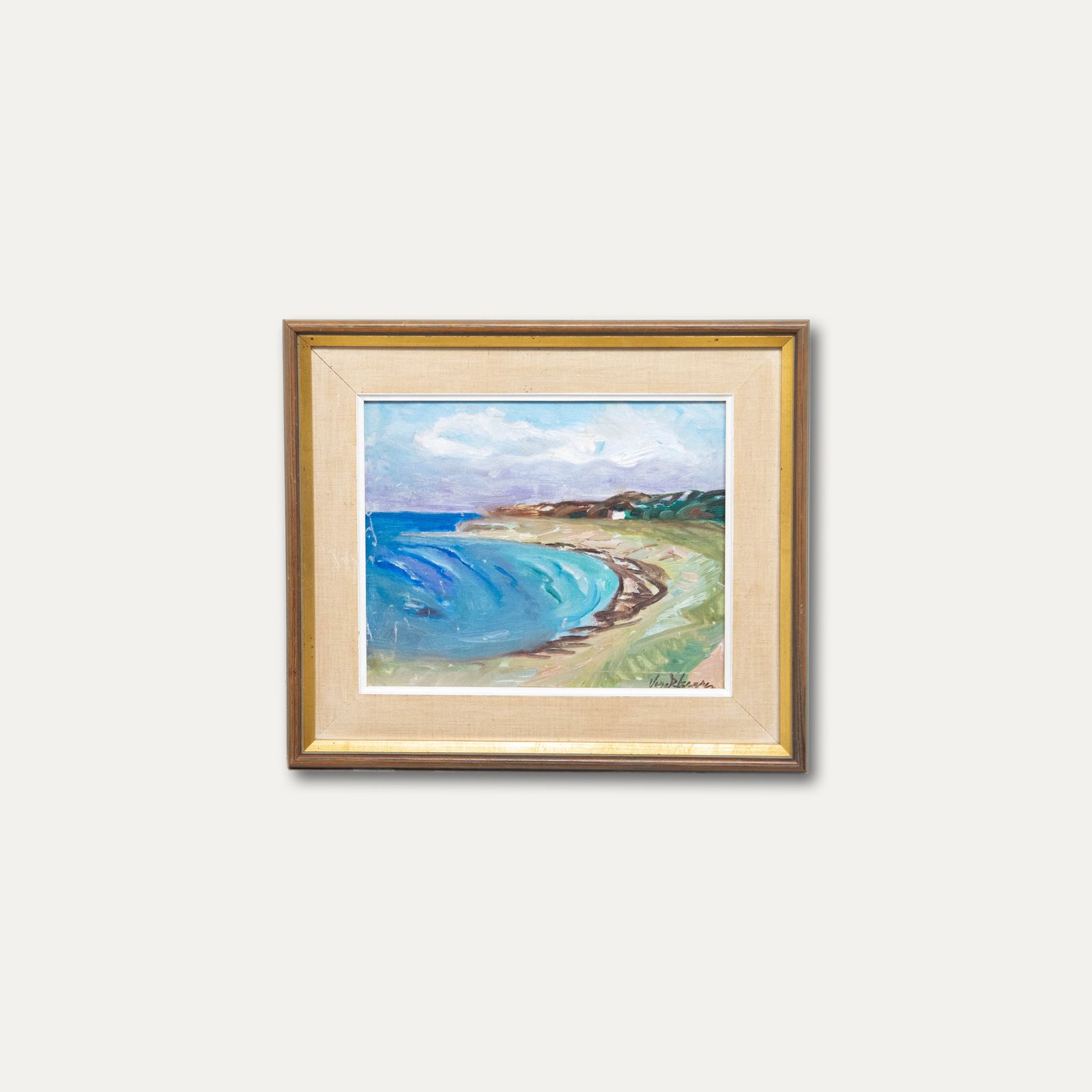 Vera Ekengren Framed 20th Century Oil, Seaweed Cove photo buy