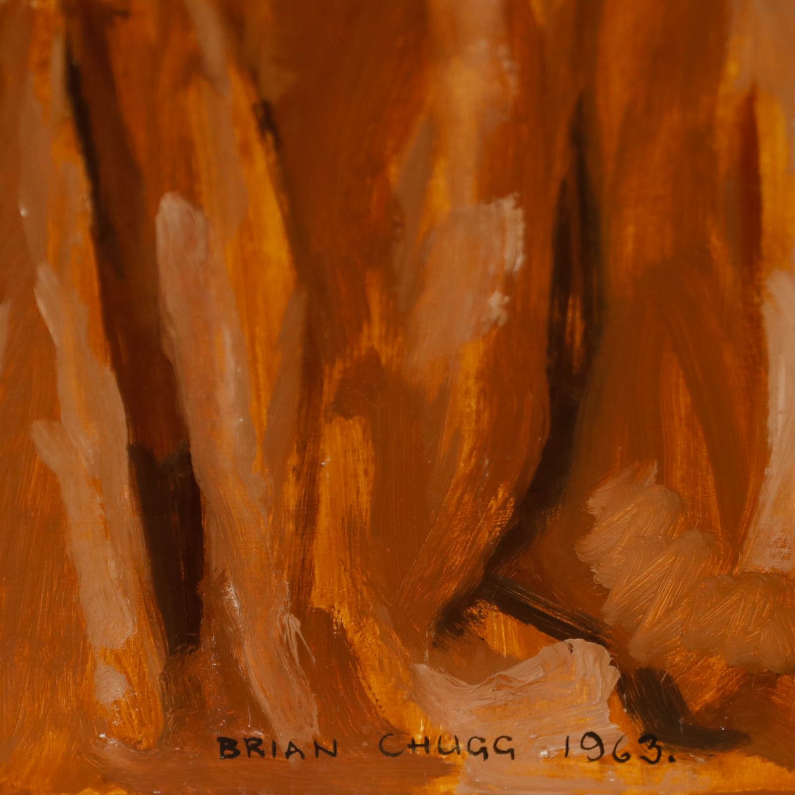 Brian Chugg (1926 2003) Mid 20th Century Oil, Champêtre Nude photo 301.0