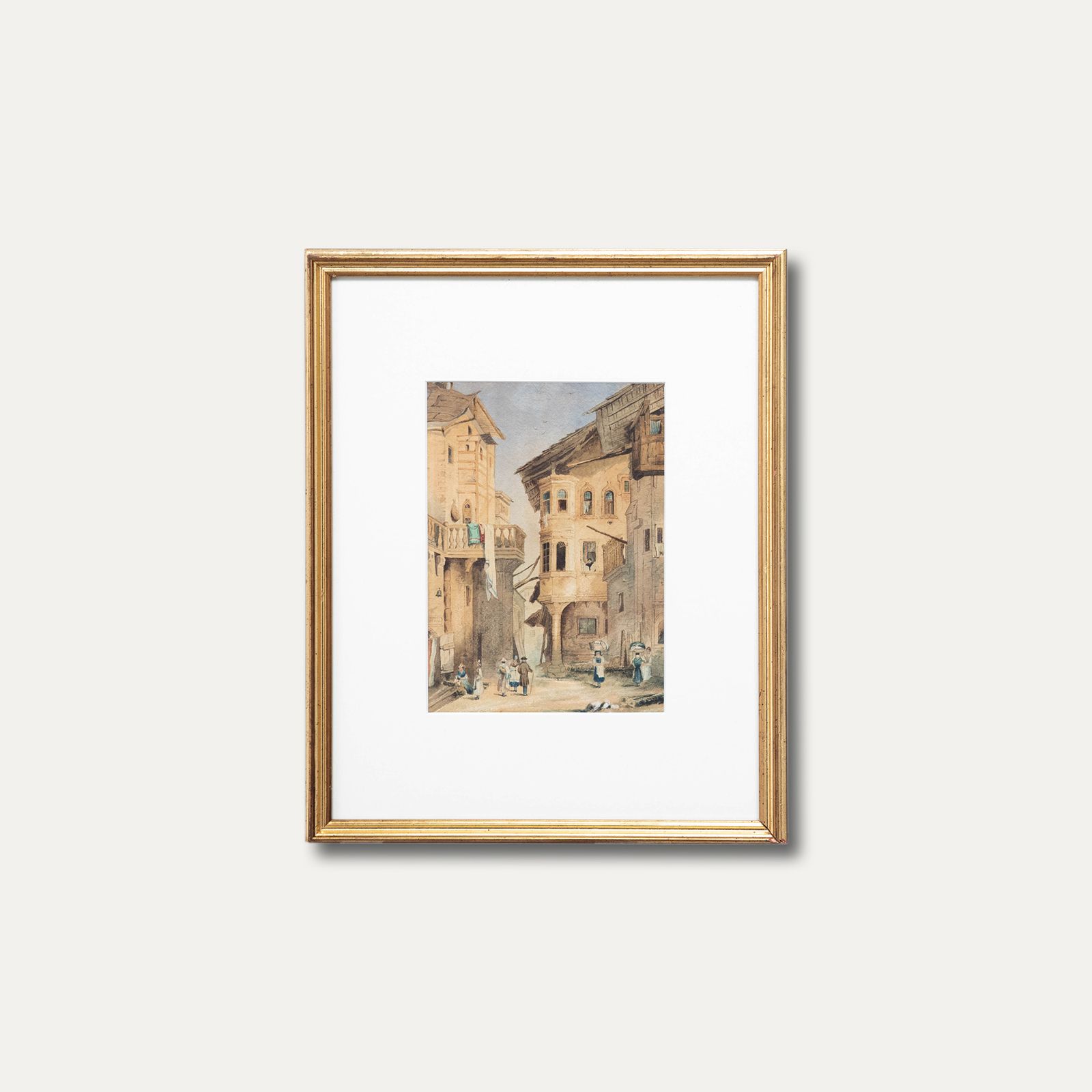 After Samuel Prout  Mid 19th Century Watercolour, Sion photo vinterior