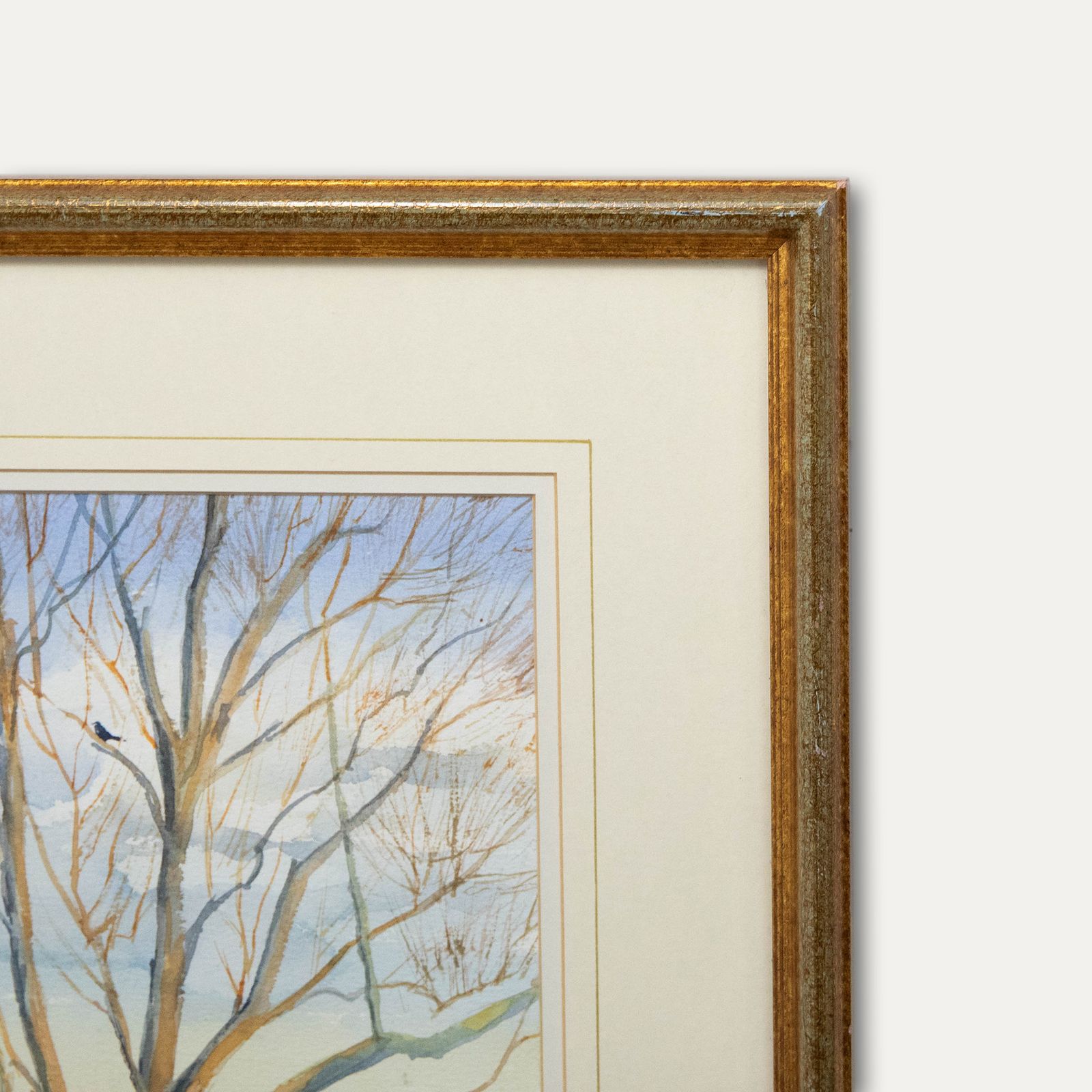 L. S. Frost Framed Contemporary Watercolour, Willows By The Water photo 138.0
