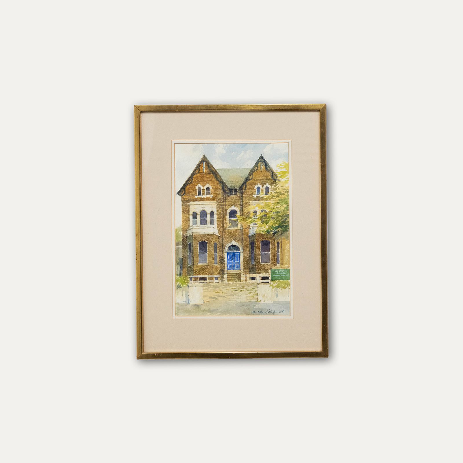 Grenville Cottingham Rsma Rba (1943 2007) Framed Watercolour, Pointers School photo buy