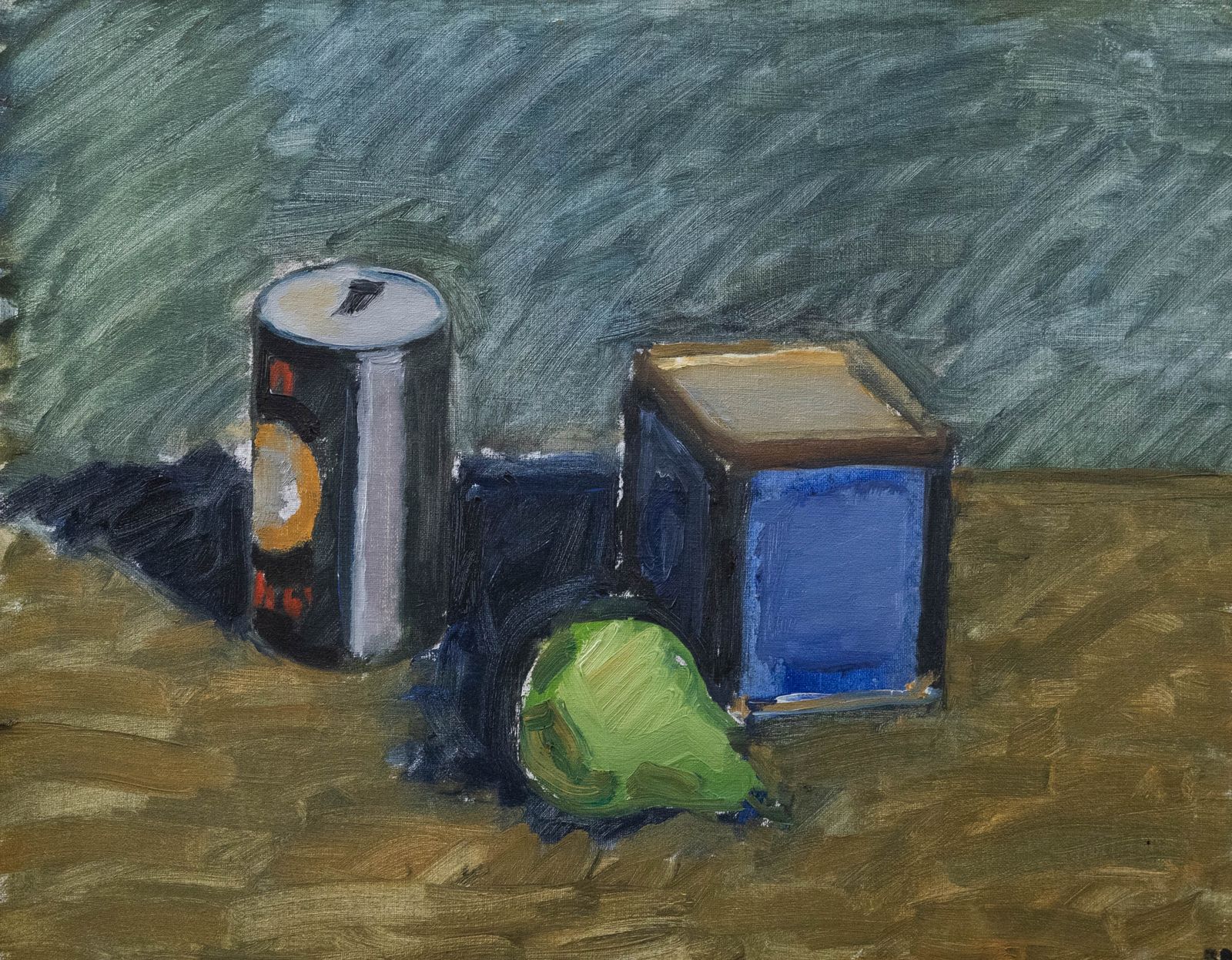 Bente Bjerregaard ​​(B.1932) Framed Oil, Still Life With Beer Can photo furniture