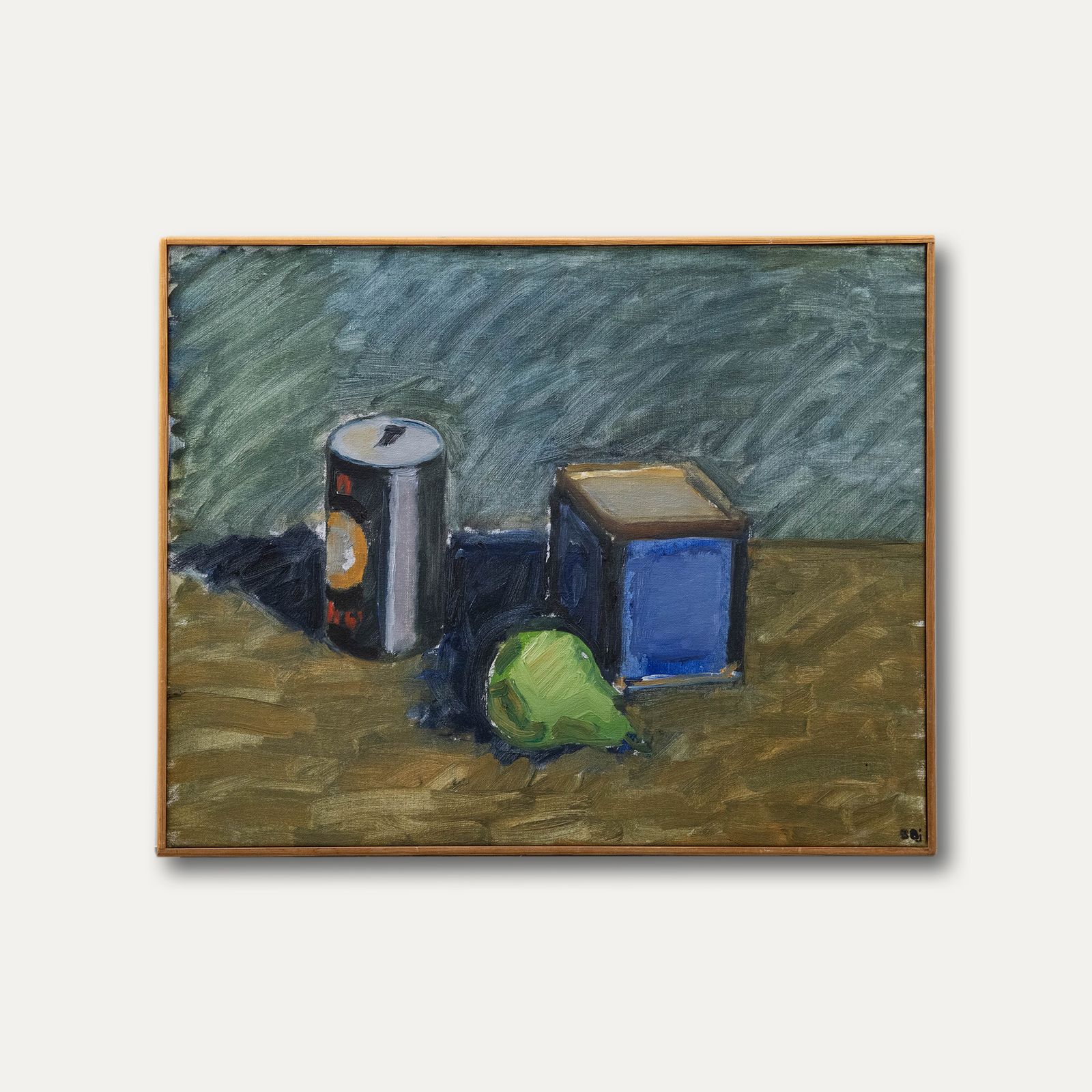 Bente Bjerregaard ​​(B.1932) Framed Oil, Still Life With Beer Can photo buy