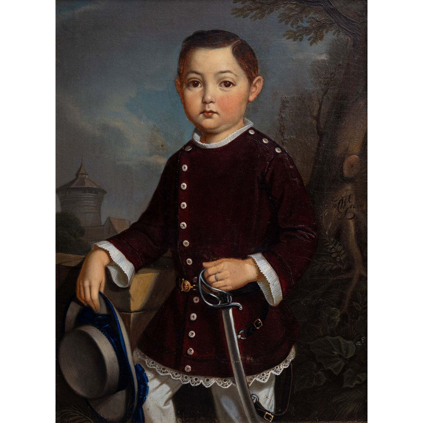 Georg Wilhelm Wanderer (1804 1863), Portrait Of A Boy, Nuremberg 1836