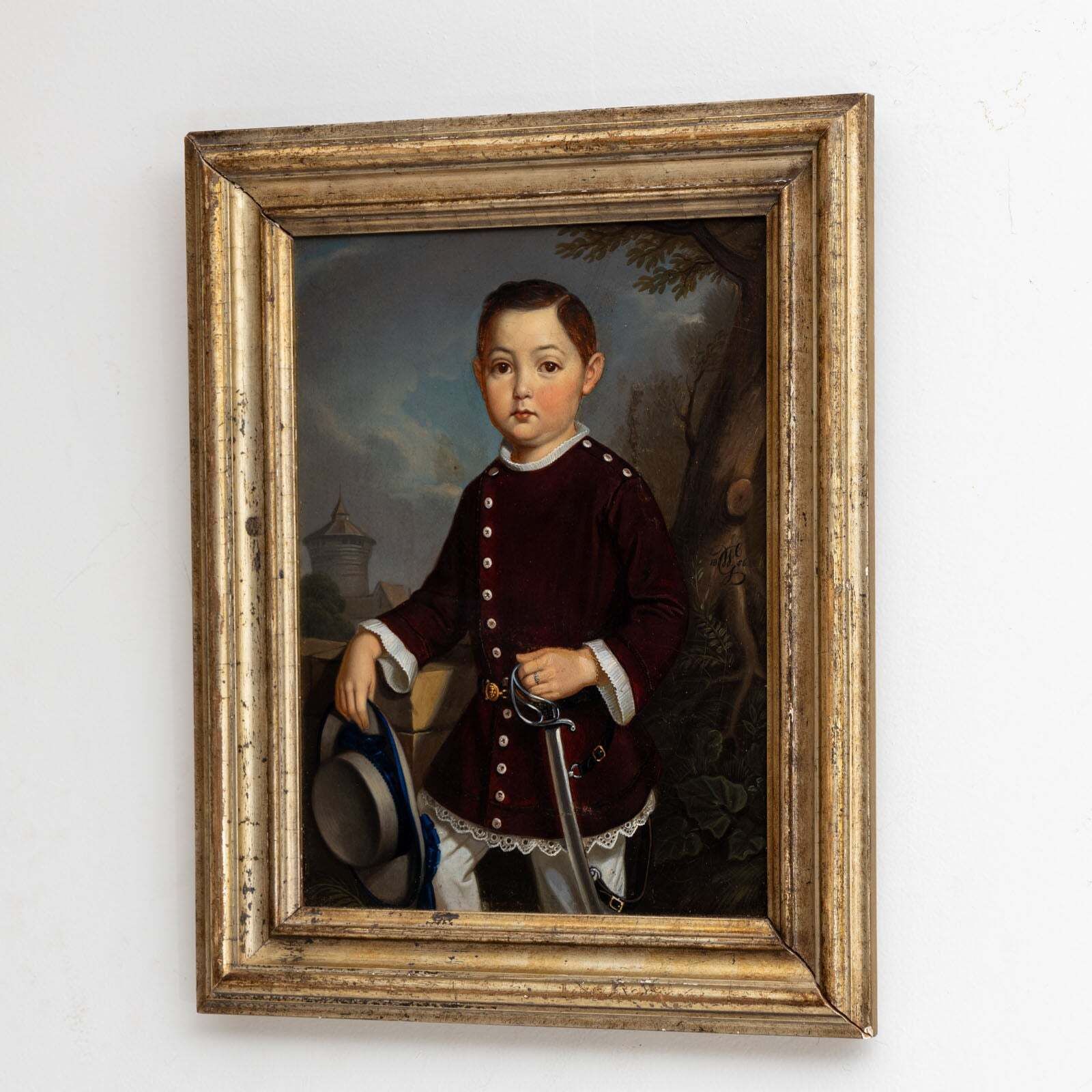 Georg Wilhelm Wanderer (1804–1863), Portret Van Een Jongen, Neurenberg 1836 photo Kunst