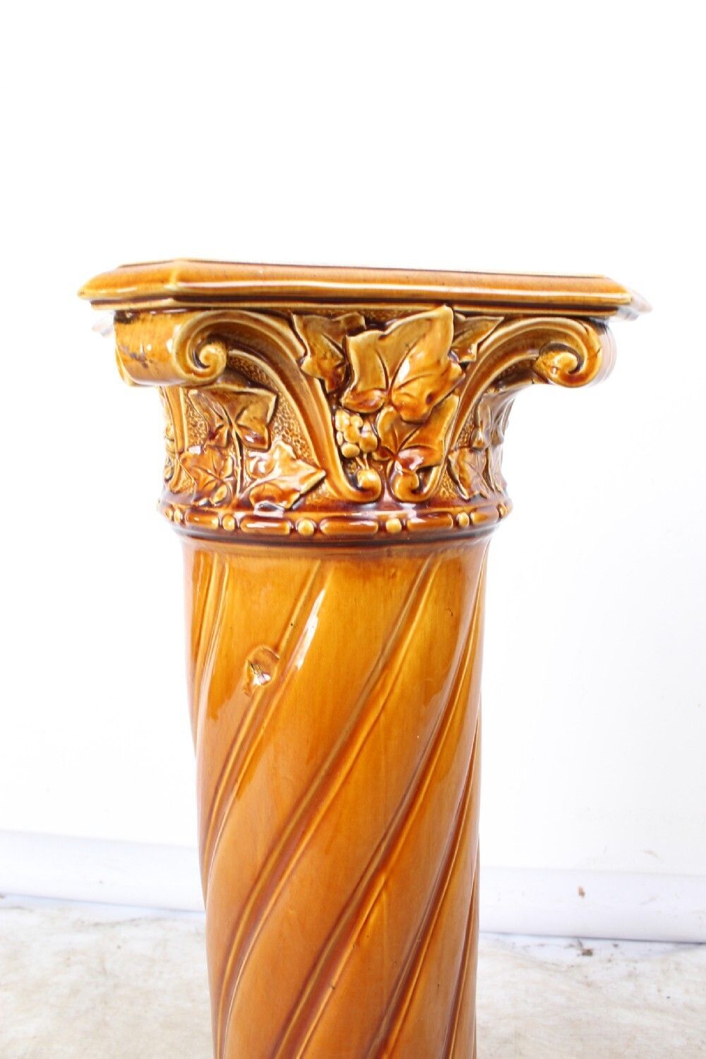 Pair Victorian Woodlesford Art Pottery Faience Jardinières photo 450.0