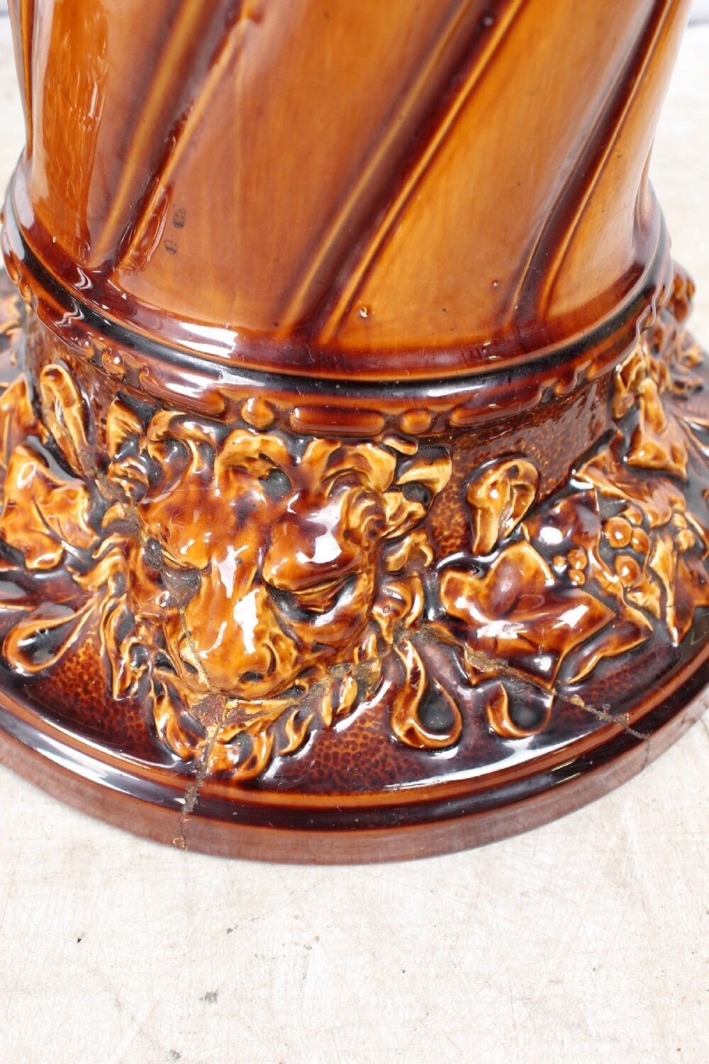 Home Decor Pair Victorian Woodlesford Art Pottery Faience Jardinières photo