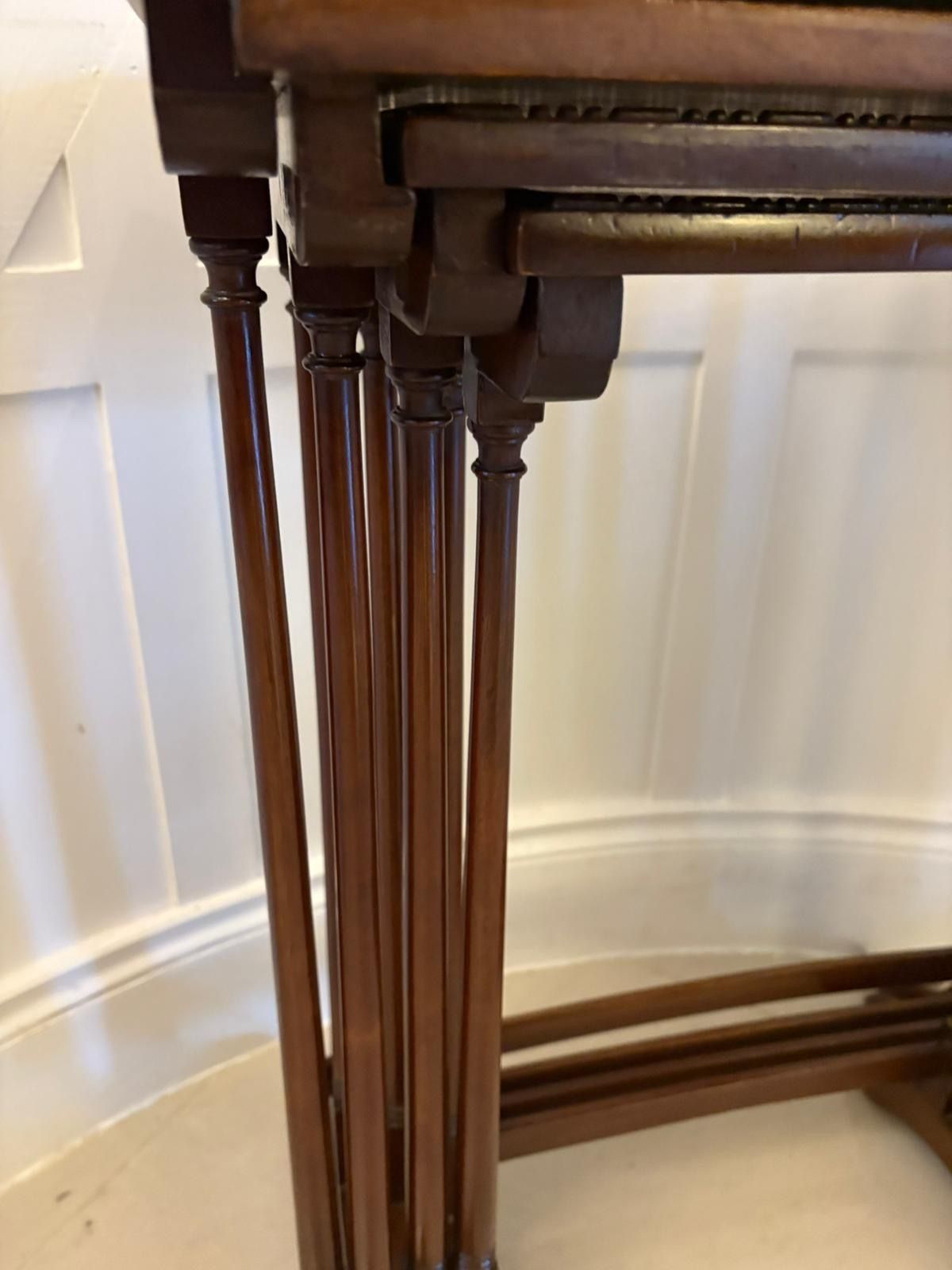 photo for sale Antique Early 20th Century Quality Mahogany Nest Of Four Tables