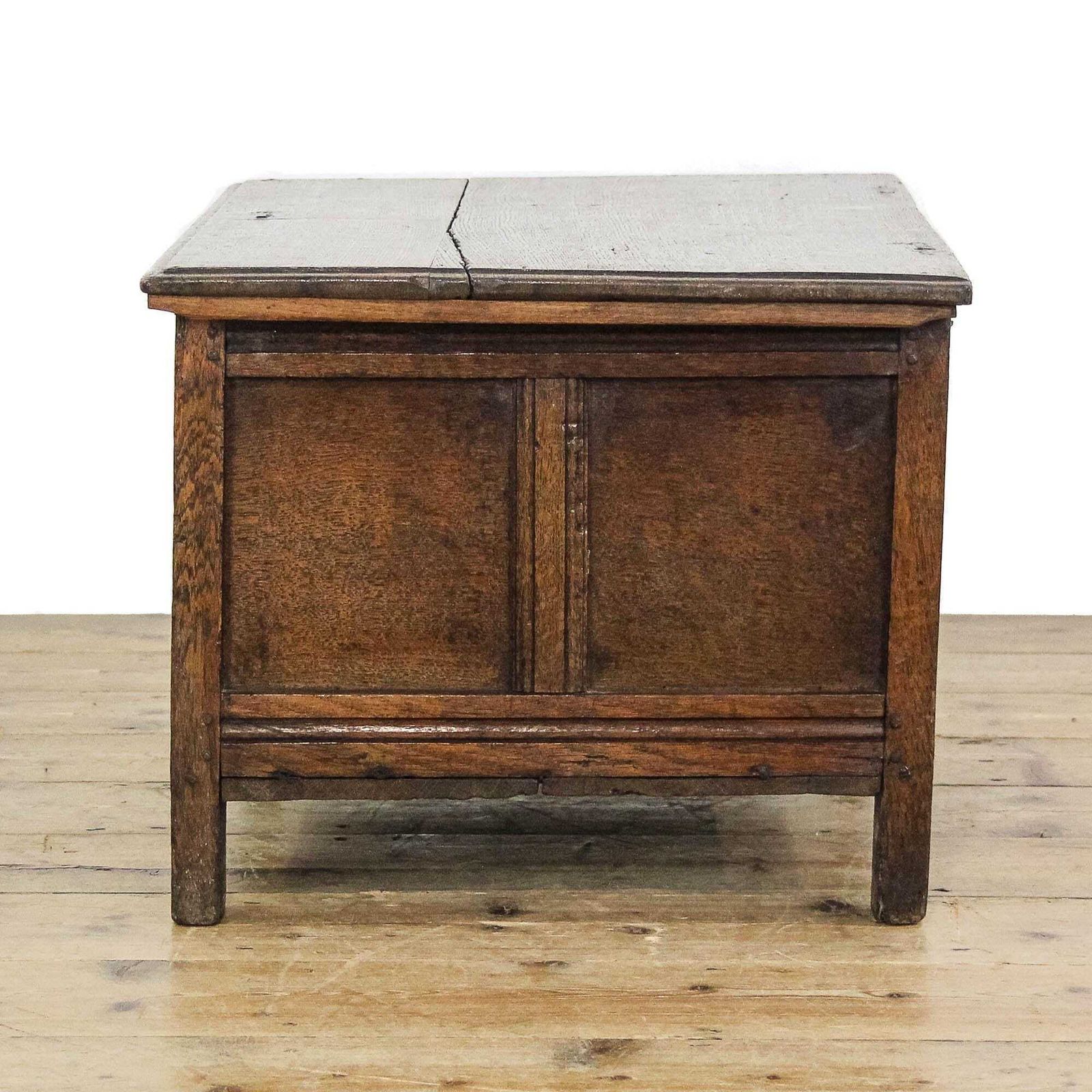 Antique 17th Century Small Oak Coffer | Antique Furniture | Antique Trunk | Antique Oak Storage | Antique Oak Blanket Box photo 650.0