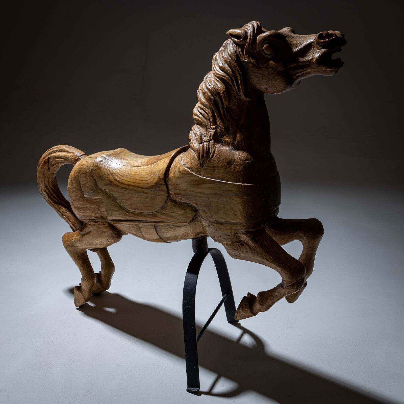 Wooden Merry Go Round Horse, Early 20th Century photo 1900.0