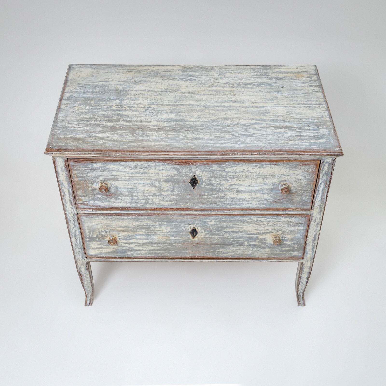 Small Grey Biedermeier Chest Of Drawers, 19th Century photo vinterior