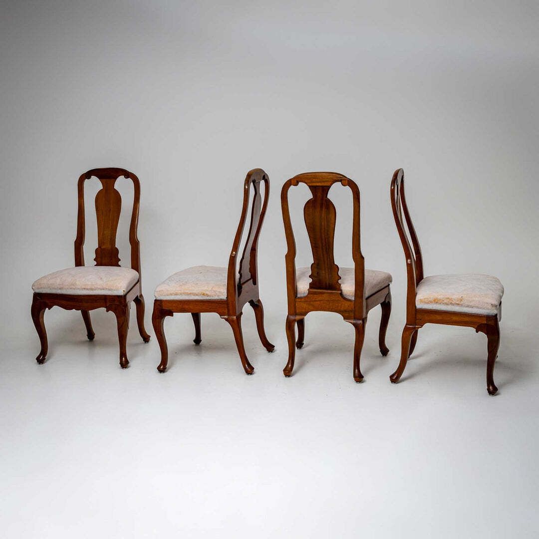 Four George II Dining Room Chairs, 18th Century