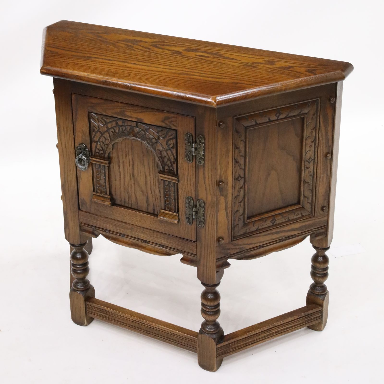 Old Charm Canted Table Light Oak Finish #1434 Free Uk Delivery* photo furniture