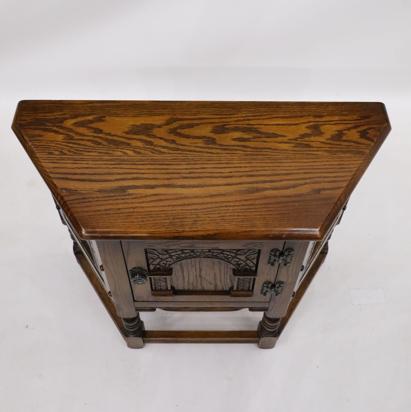 Old Charm Canted Table Light Oak Finish #1434 Free Uk Delivery* photo vintage