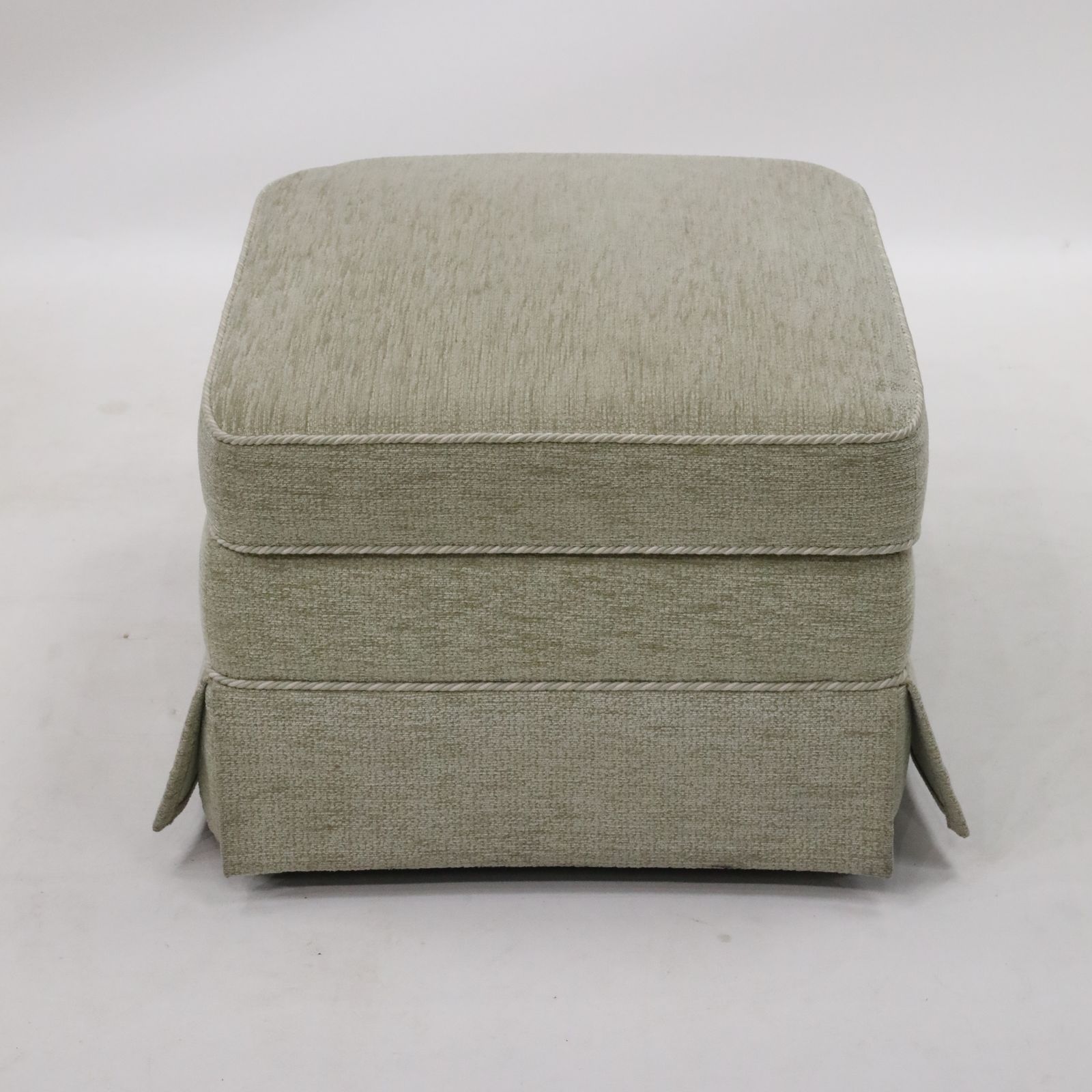 Ottoman By Vale Bridgecraft Light Green Fabric Vgc Free Uk Delivery* photo vinterior