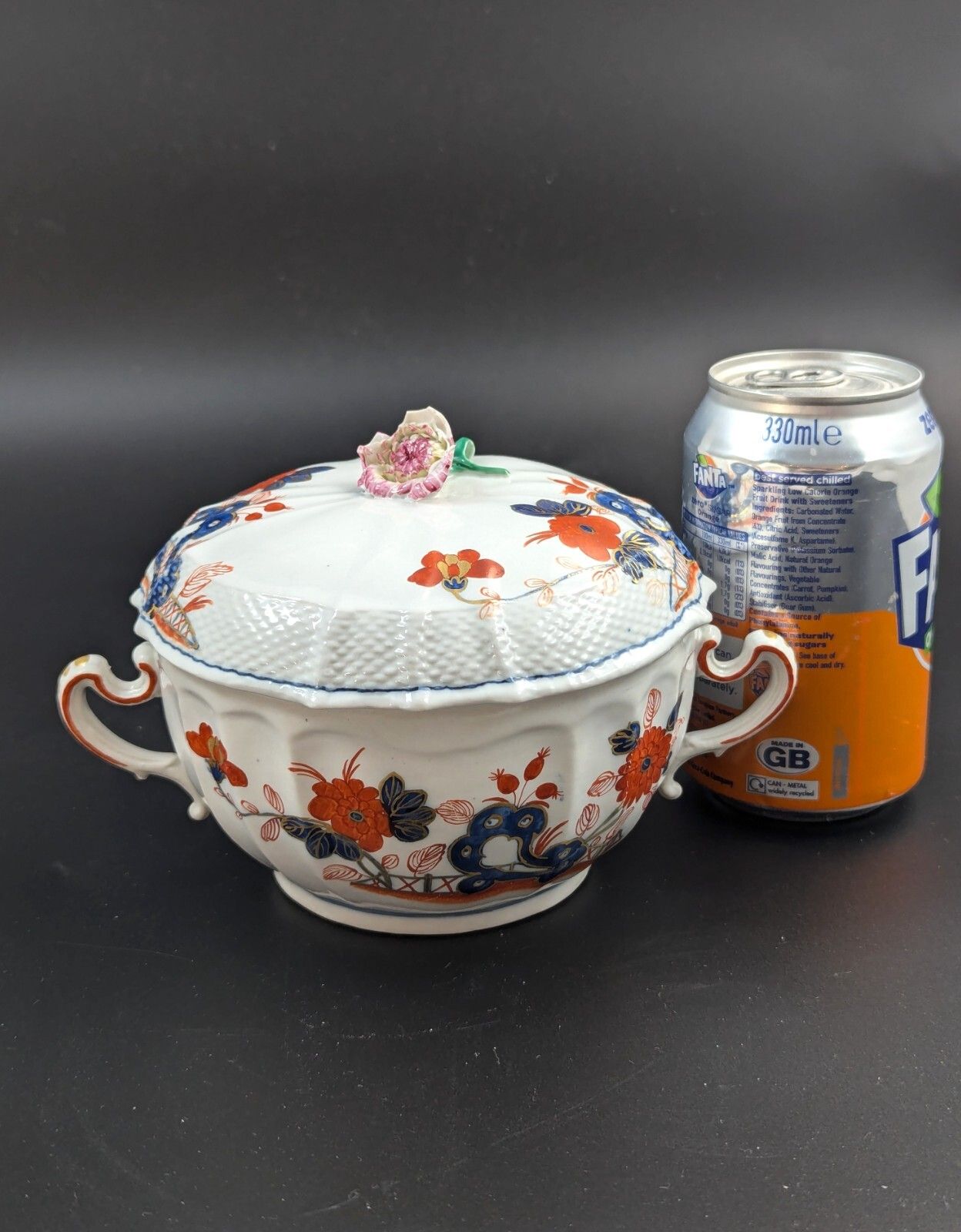 photo buy Richard Ginori, Antique And Rare Porcelain Lidded Cup, Italy, C.1850