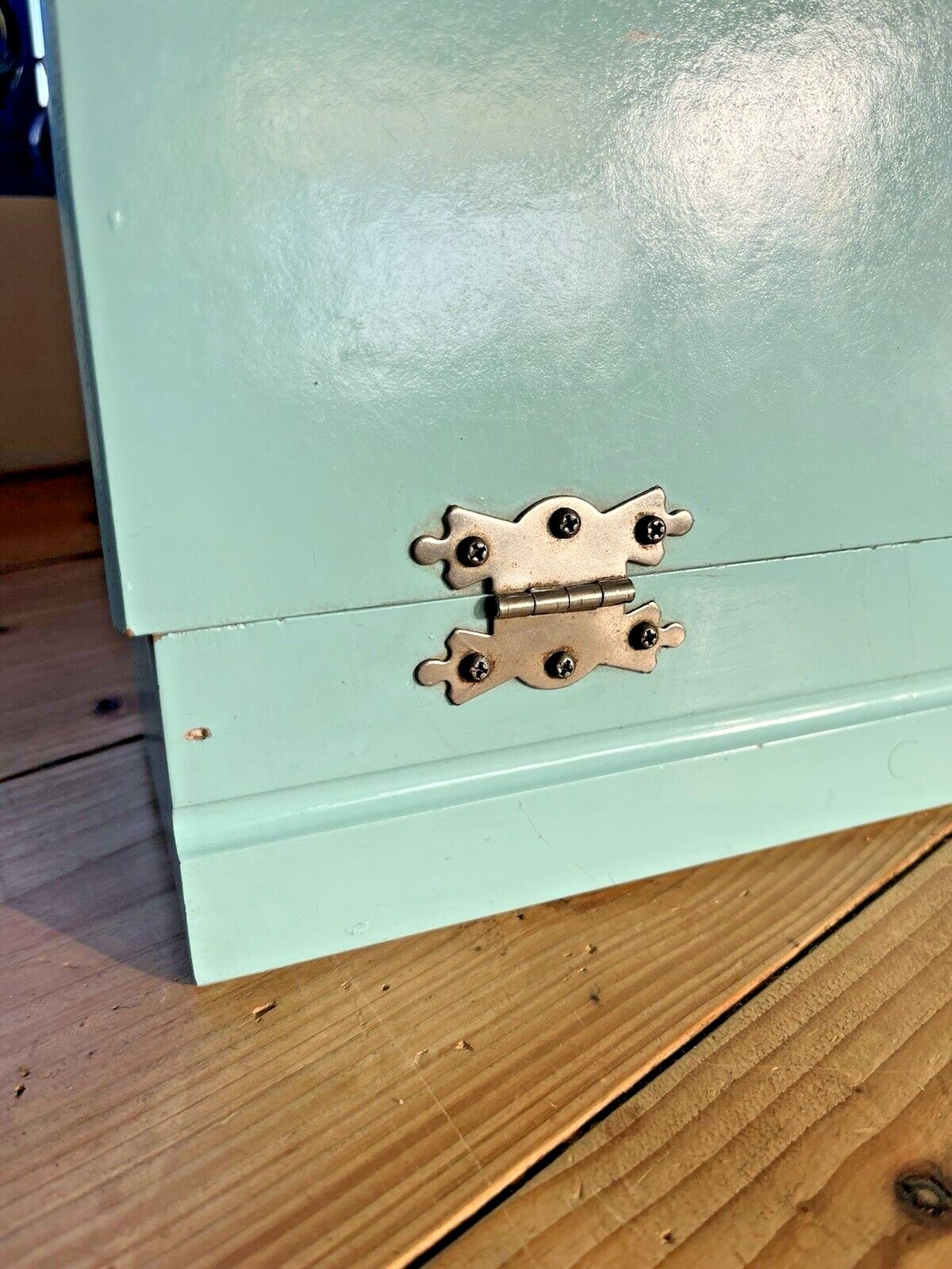 Home Decor Mid Century 50's Wooden Reno Series Artist Storage Box Easel Writing Slope Paint photo