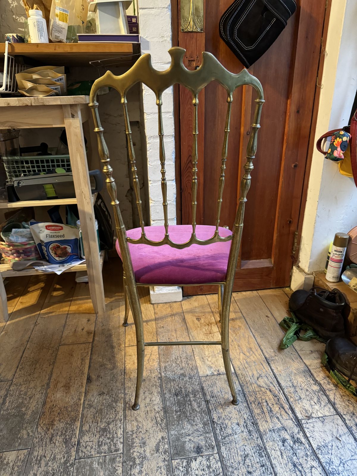 Brass Chair By Giuseppe Gaetano Descalzi For Chiavari photo furniture