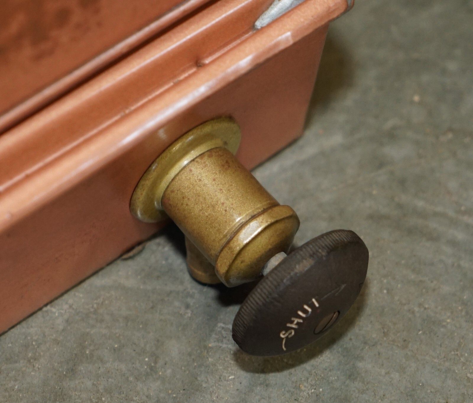 photo furniture Antique Copper Fridge Ideal Cool Bedside Or Side End Lamp Wine Table Must See!!!