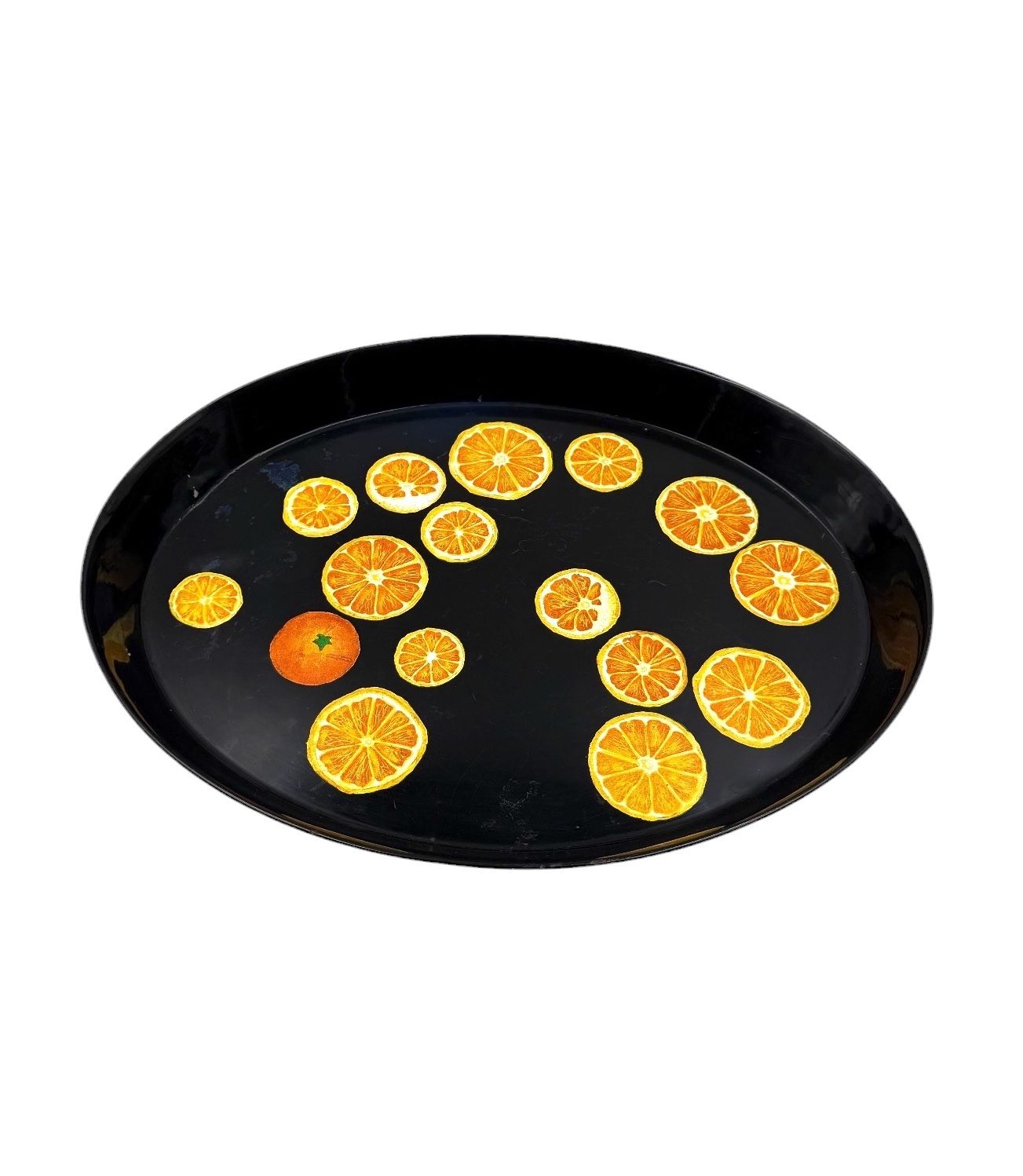 photo vintage Piero Fornasetti, Oranges Tray, Atelier Fornasetti, Ca. 1955
