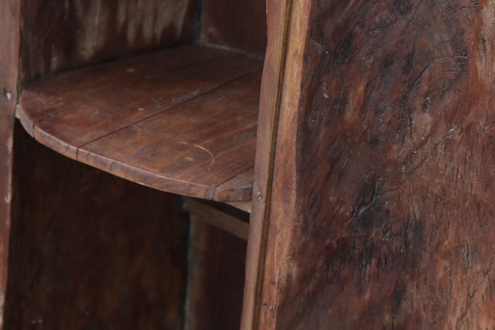 Vintage Repurposed Wooden Canoe Cabinet photo for sale
