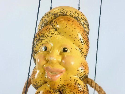 photo for sale Vintage Handcrafted German Challah Bread Marionette Puppet, 1970s