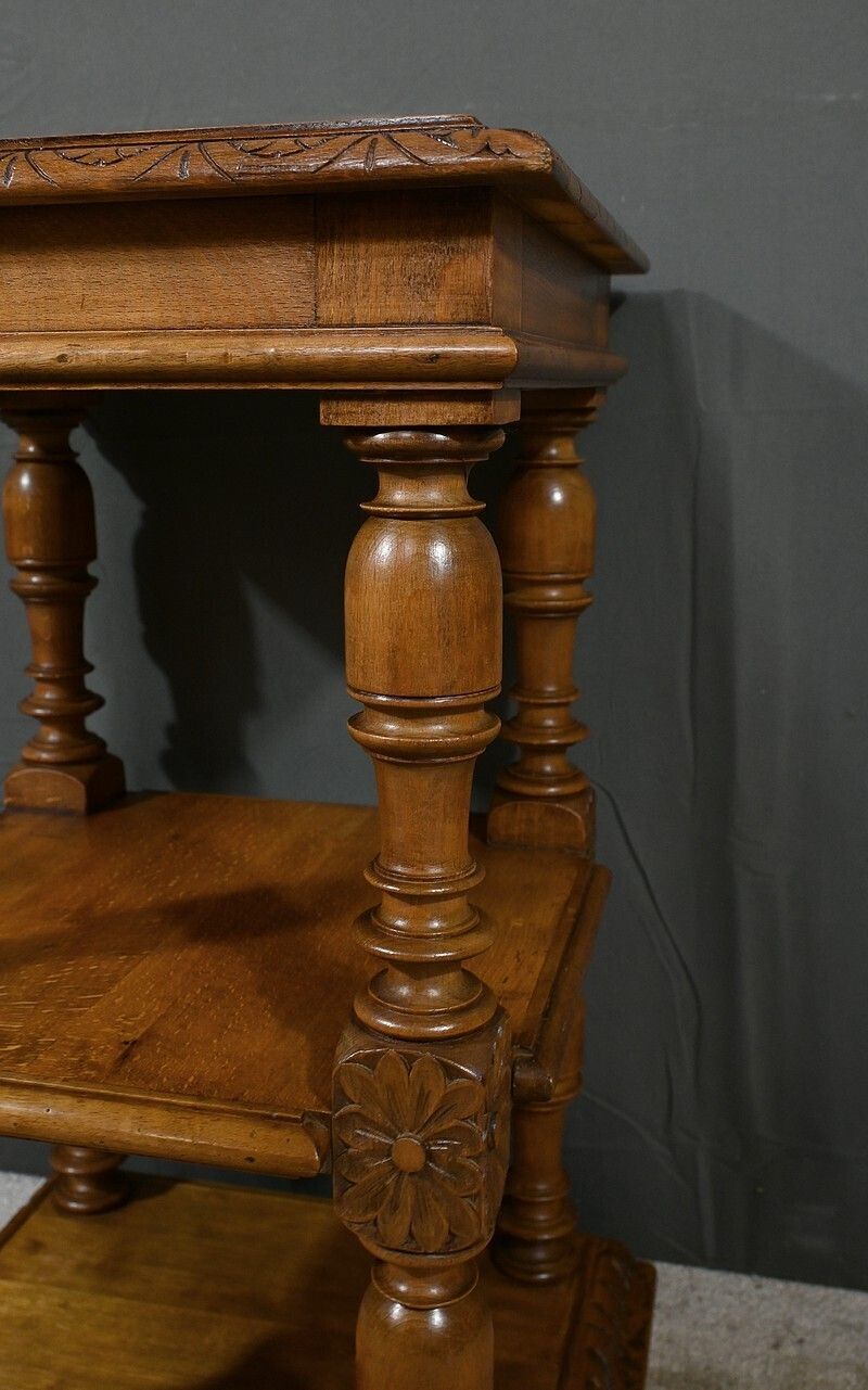 Small Solid Walnut Coffee Table, Louis Philippe Style – Late 19th Century photo vinterior