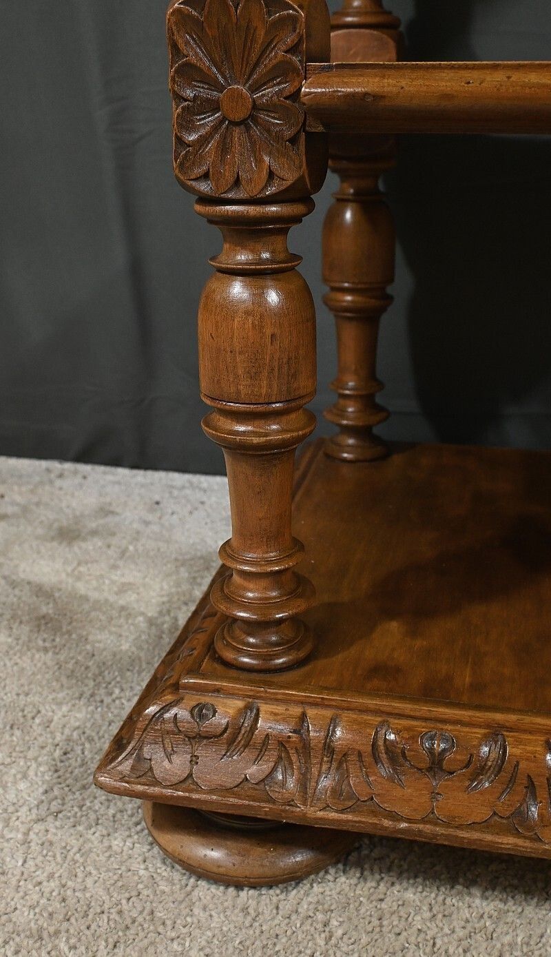 photo furniture Small Solid Walnut Coffee Table, Louis Philippe Style – Late 19th Century