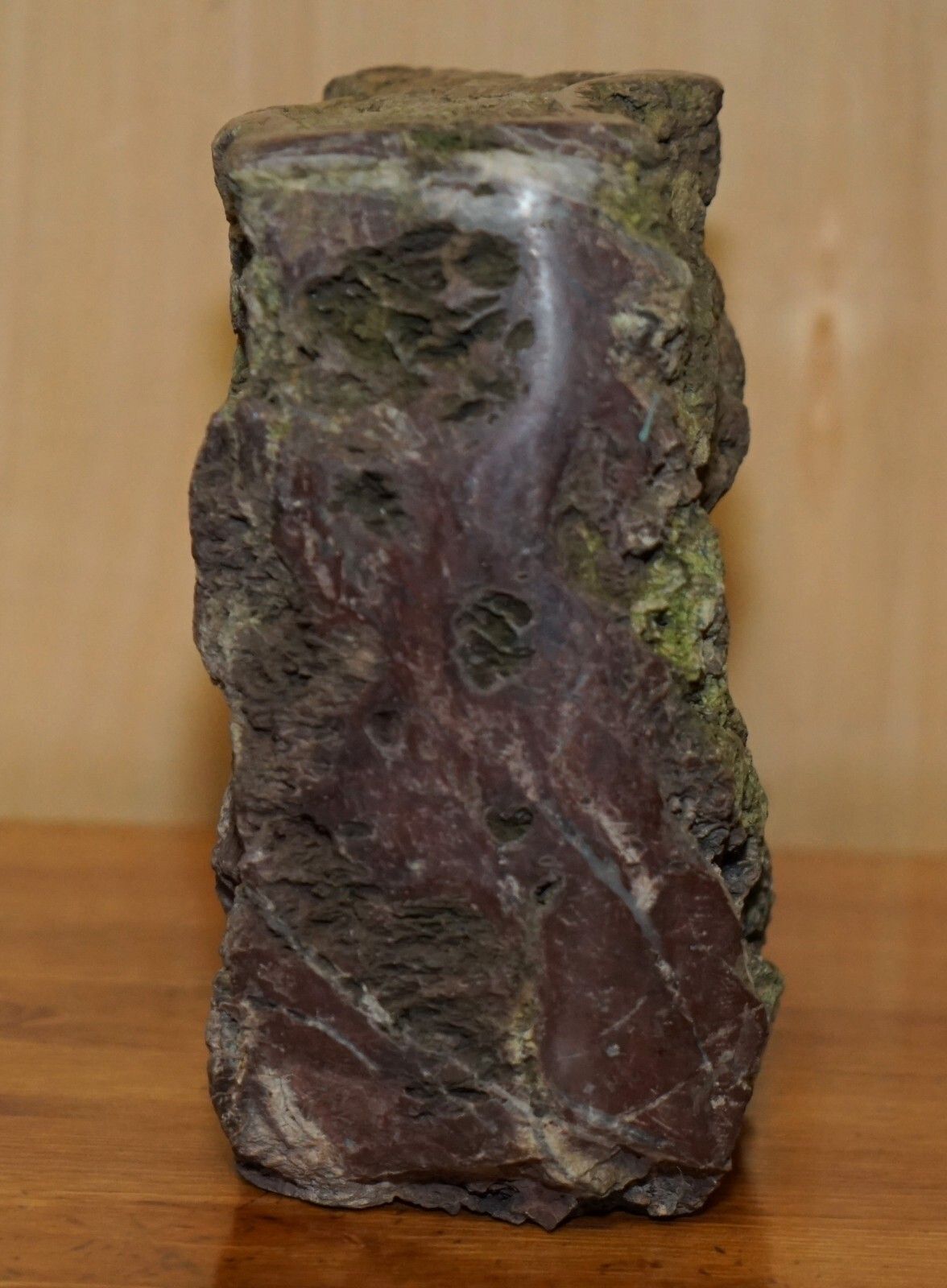 Oranely Sulpted Antique Library Book Carved From Rock Of A Very Rustic Part Set photo vintage
