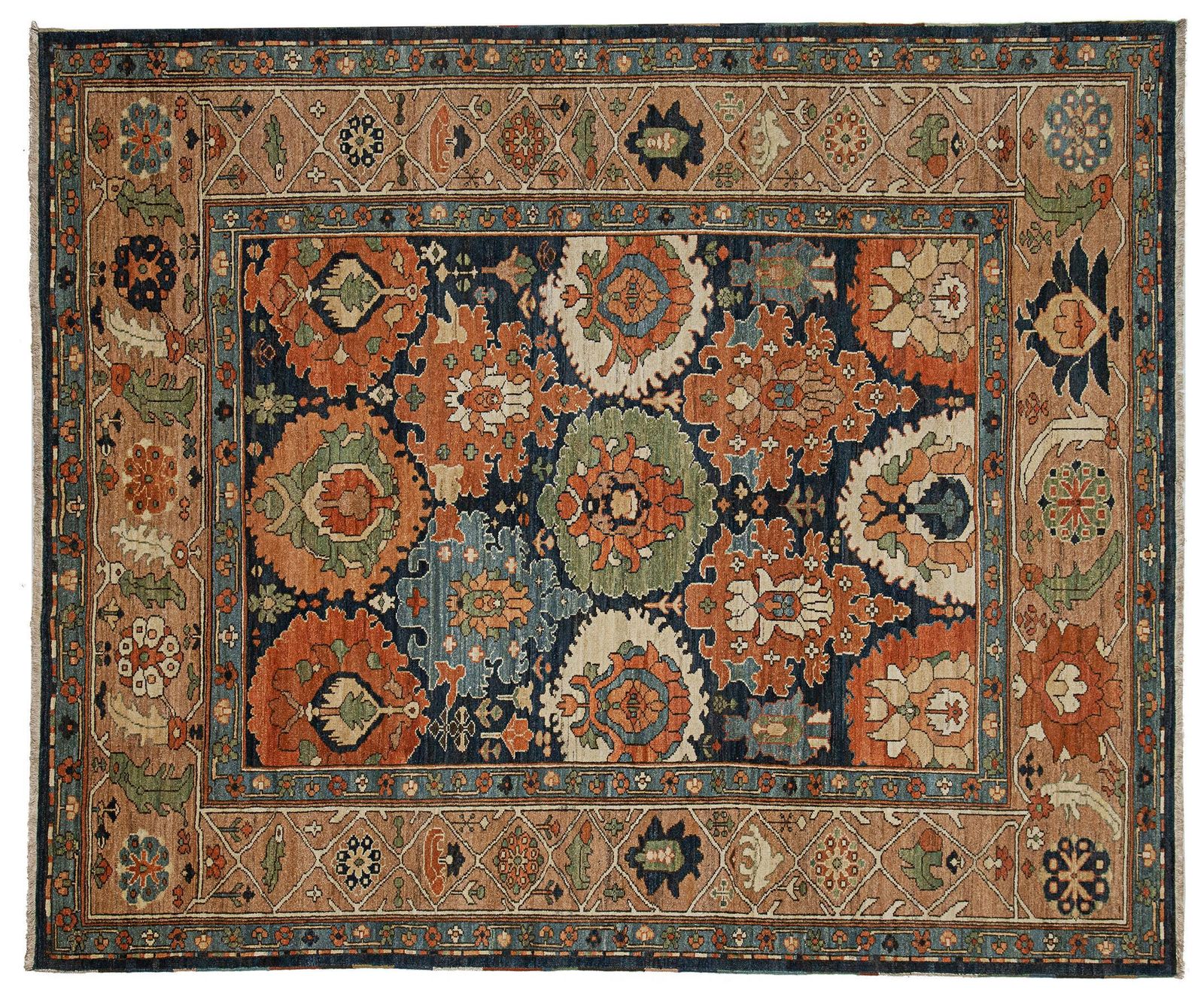 Antique Finished Serapi Carpet 313x260cm photo furniture