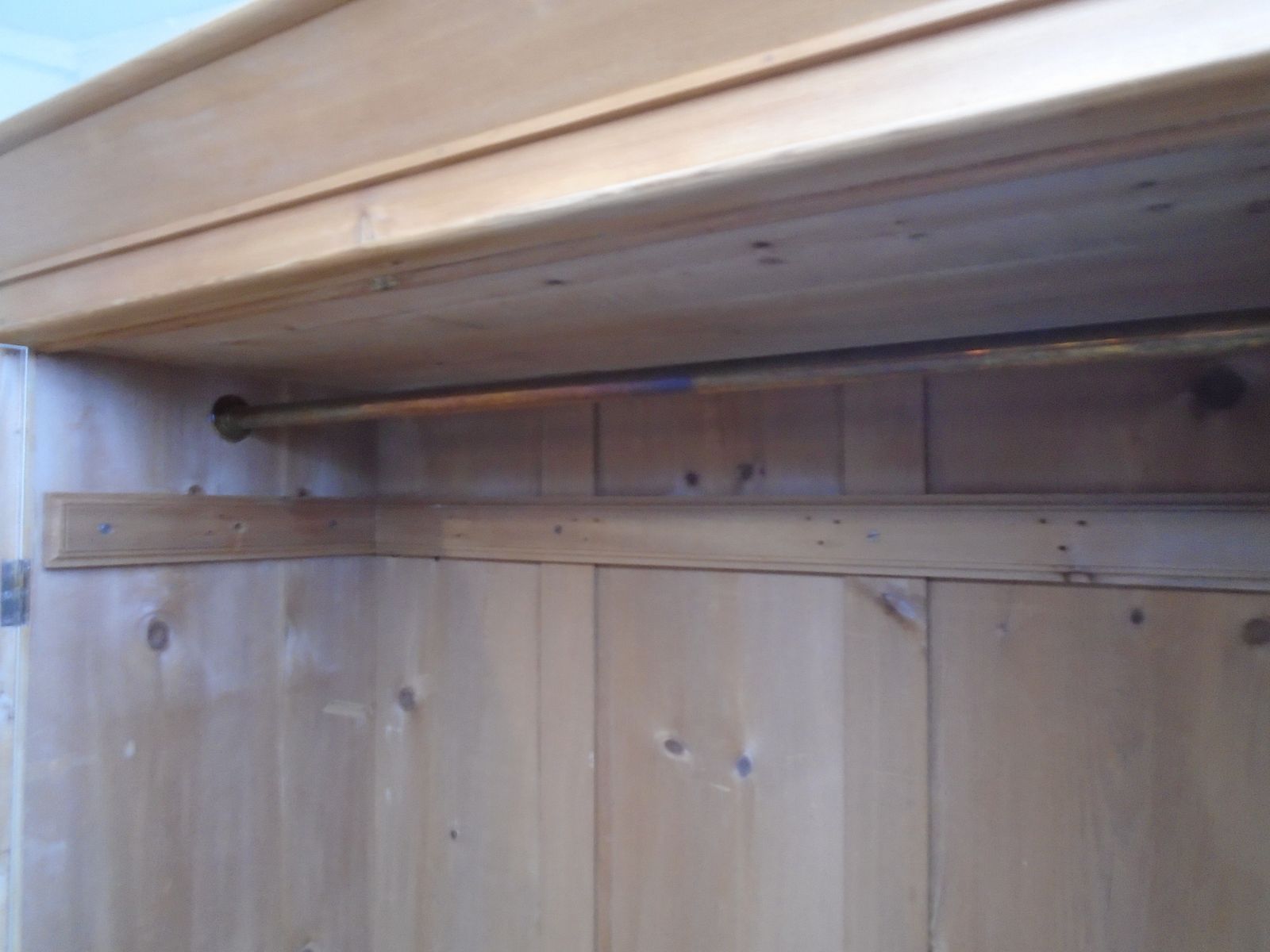 photo for sale A Waxed Victorian Pine 1 Drawer 3 Piece Wardrobe