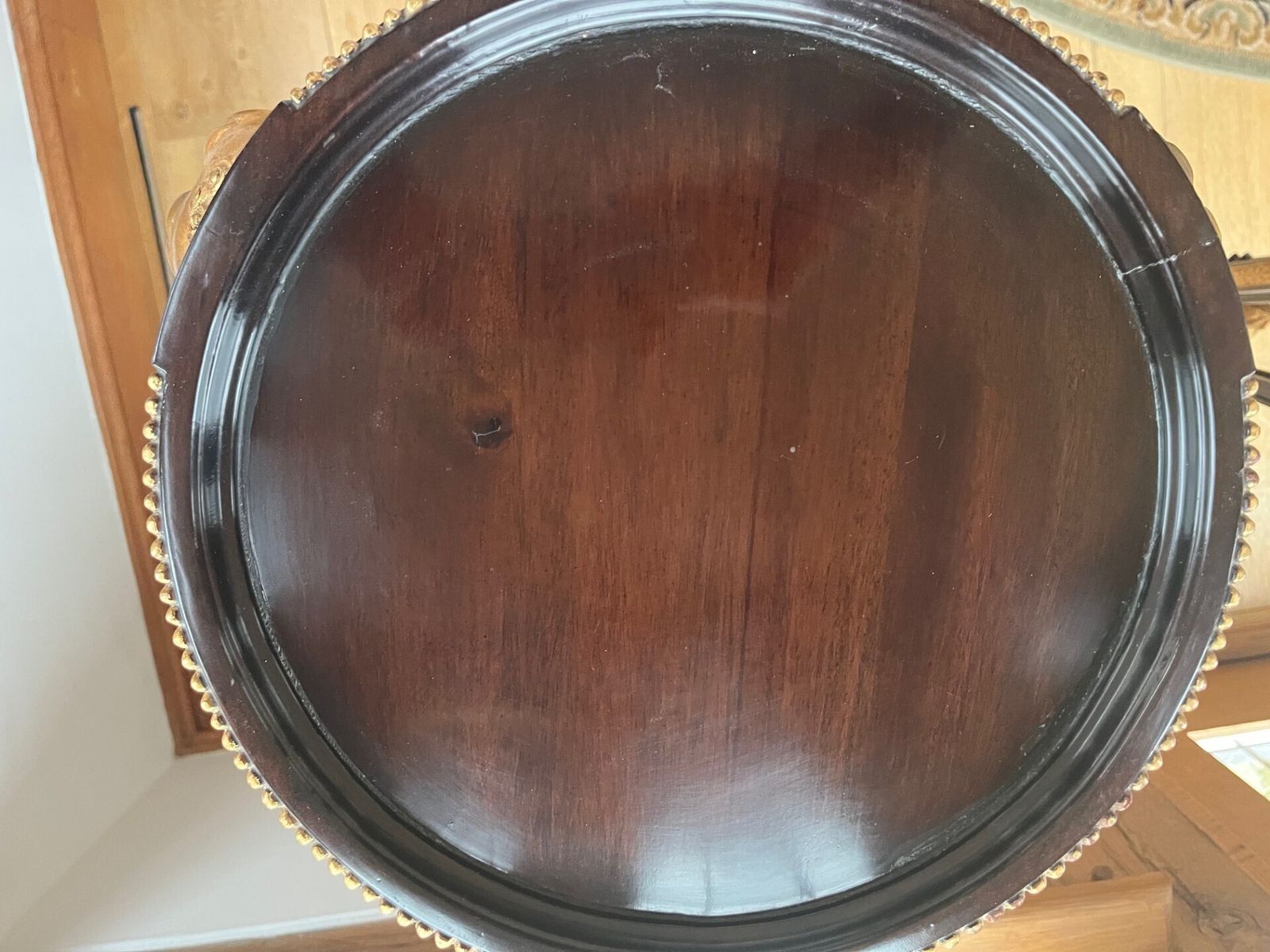 Mahogany And Giltwood Rams Head Torchere Price photo furniture