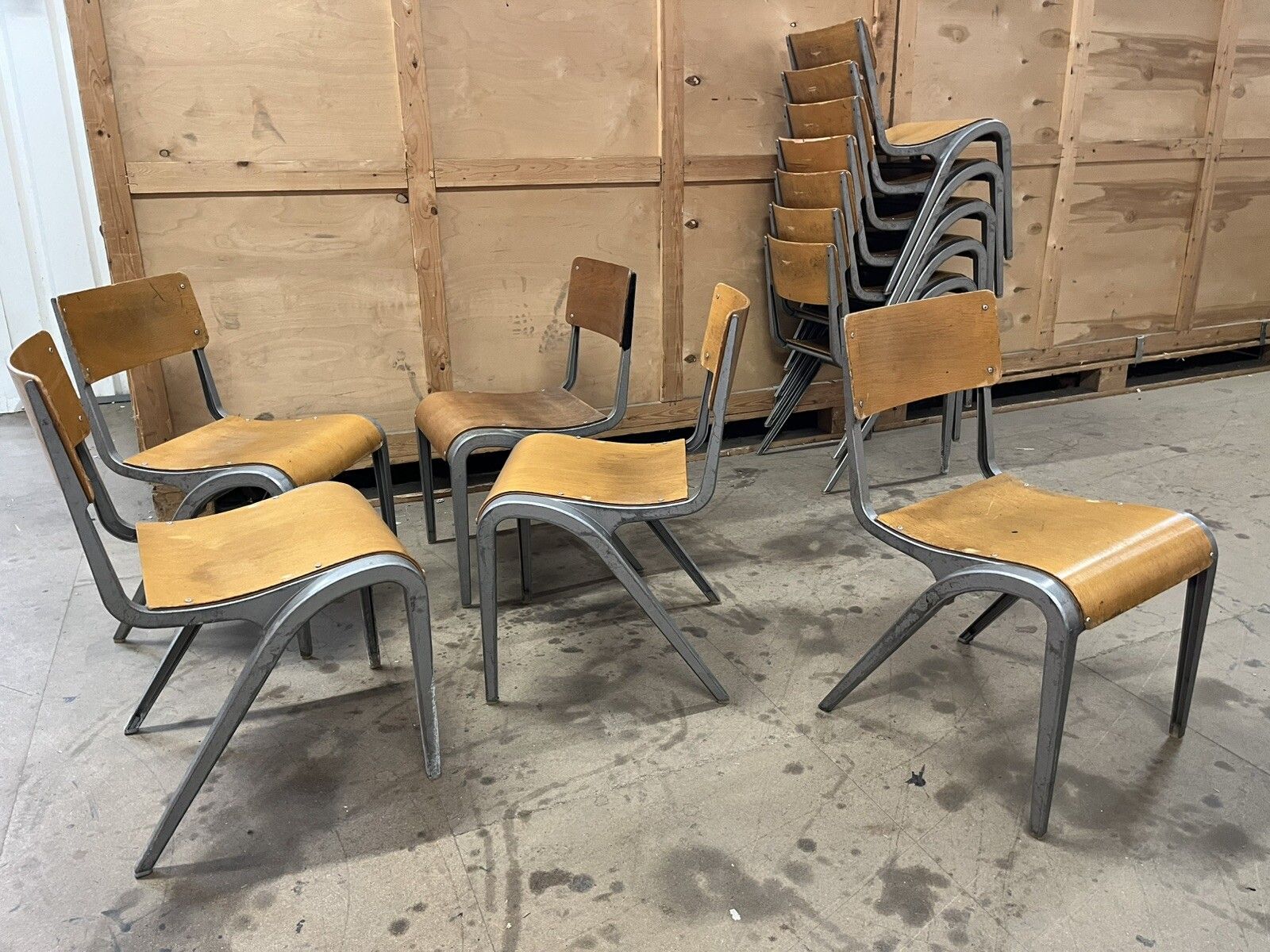 Esavian Children’s Stacking School Chair By James Leonard, 1950s Height 40cm photo buy