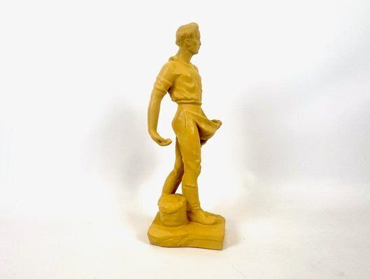 Socialist Realist Style Ceramic Sculpture Of Sower, Former Czechoslovakia, 1940s photo 422.0